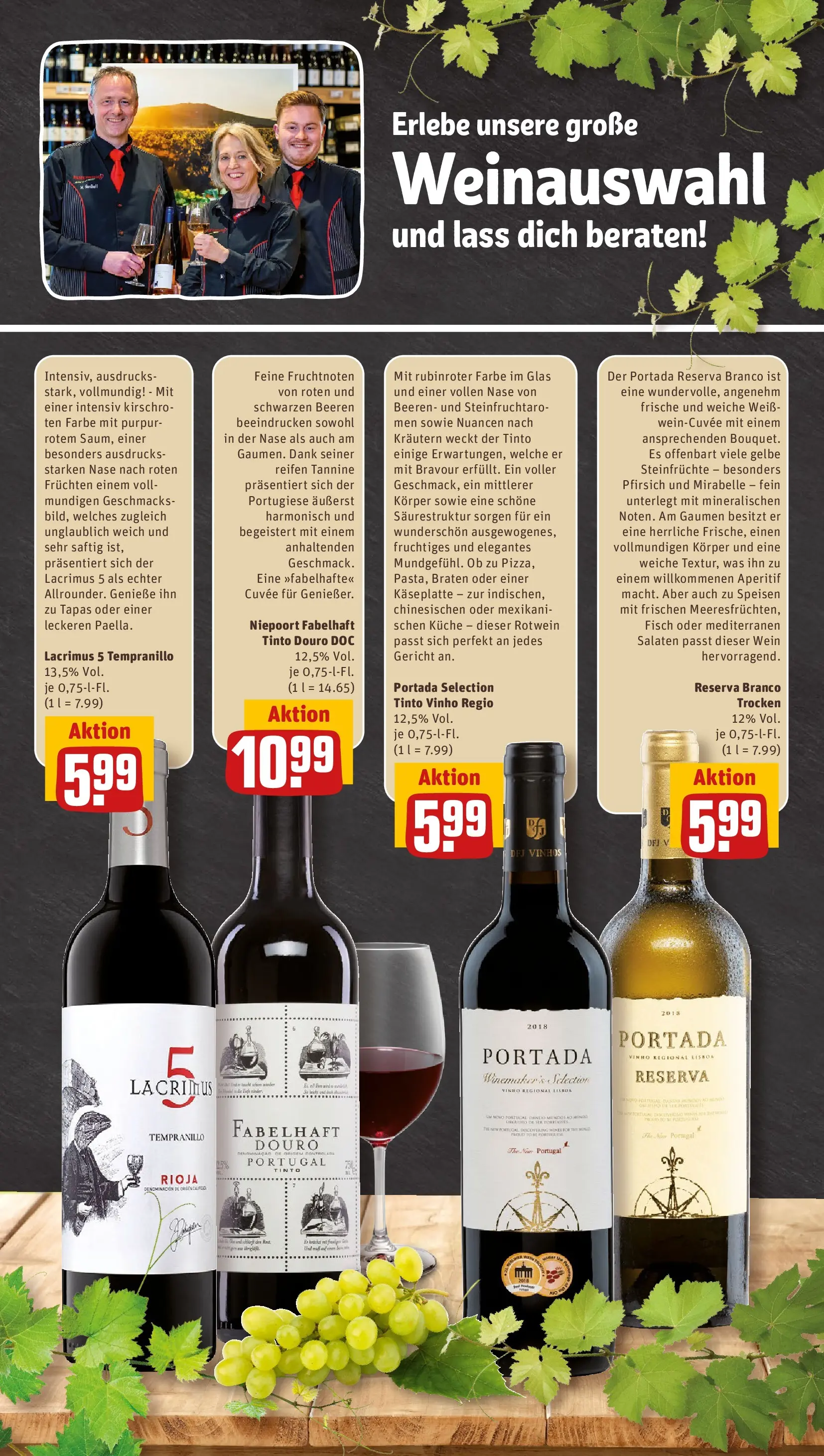 REWE Prospekt ab 04.05.2026 zum Blättern » Angebote | Seite: 36 | Produkte: Rotwein, Fisch, Pfirsich, Wein