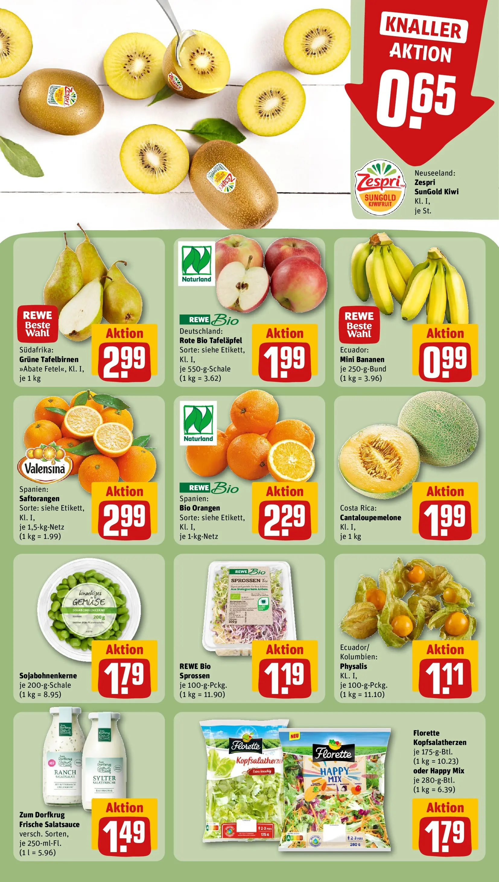 REWE Prospekt ab 04.05.2026 zum Blättern » Angebote | Seite: 10 | Produkte: Joghurt, Dressing, Orangen, Kiwi