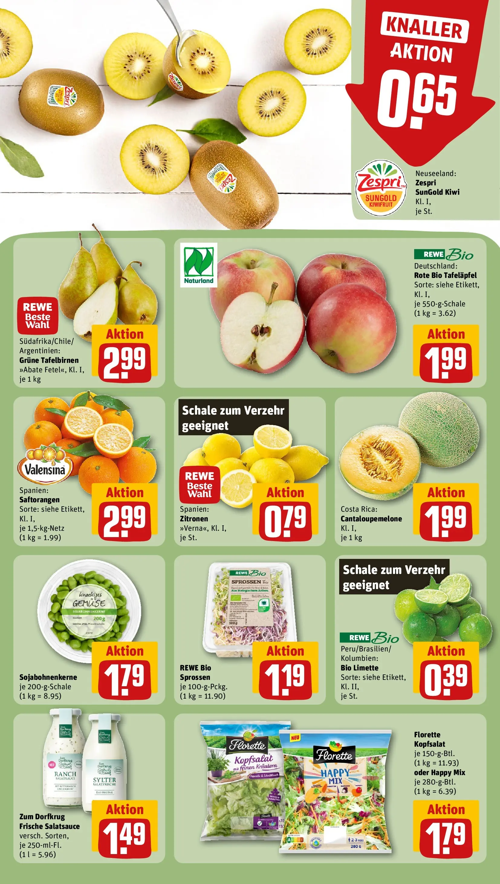 REWE Prospekt ab 04.05.2026 zum Blättern » Angebote | Seite: 10 | Produkte: Joghurt, Gemüse, Limette, Zitronen