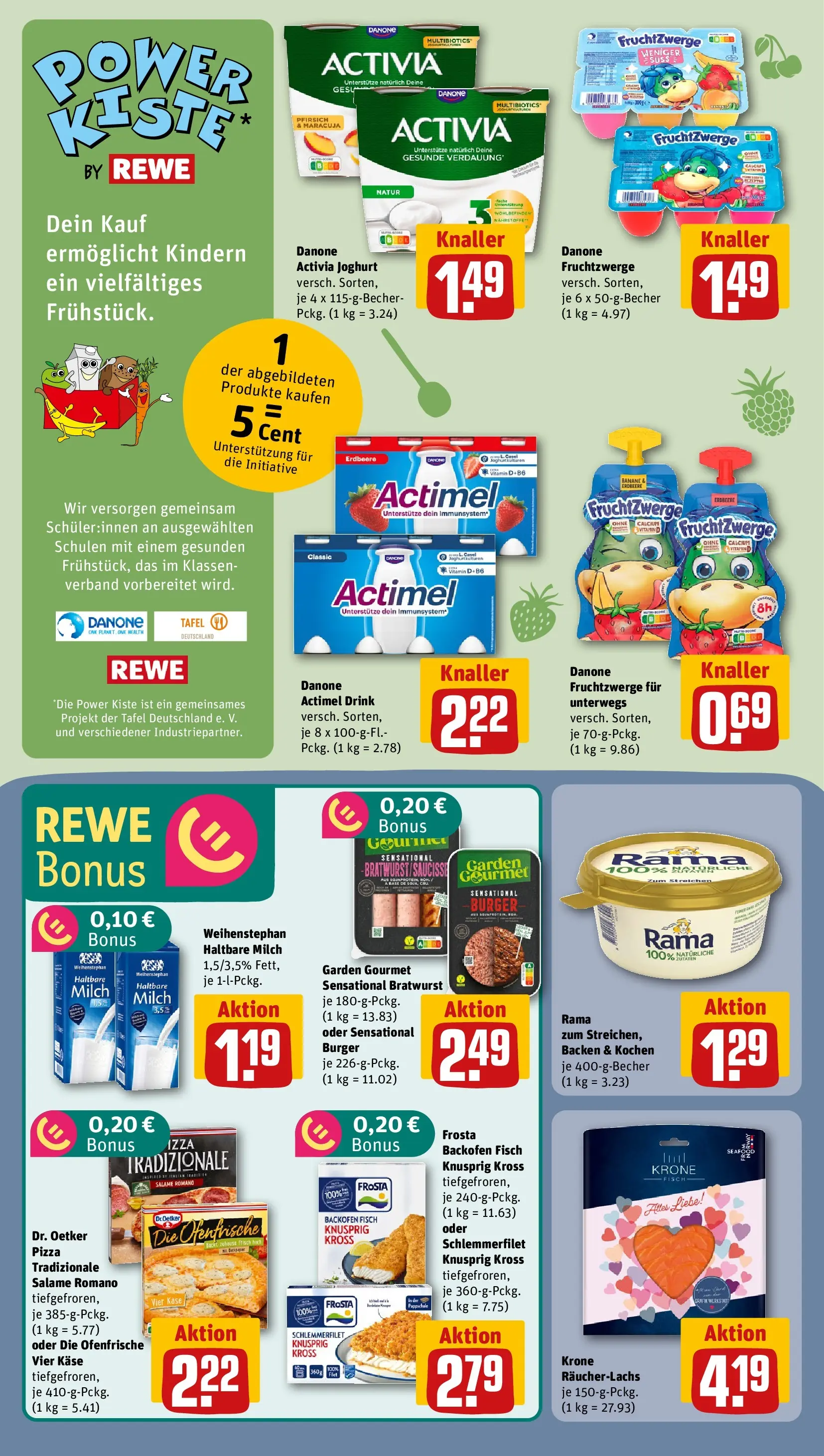 REWE Prospekt ab 04.05.2026 zum Blättern » Angebote | Seite: 14 | Produkte: Rama, Milch, Käse, Frosta