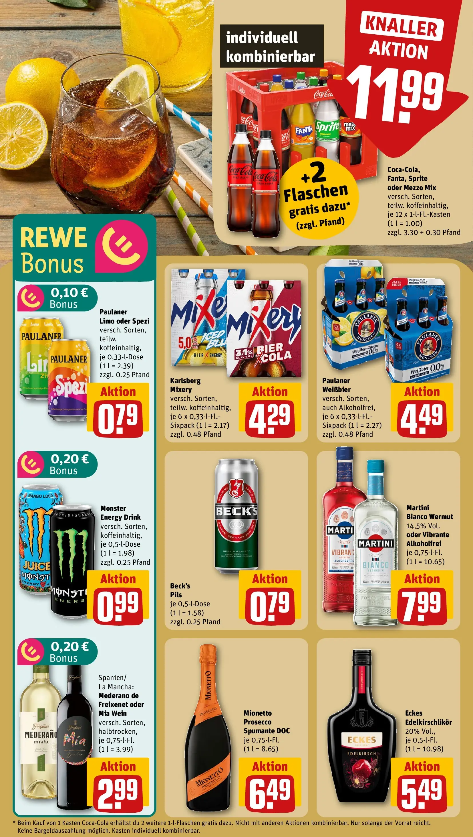 REWE Prospekt ab 04.05.2026 zum Blättern » Angebote | Seite: 15 | Produkte: Mezzo mix, Freixenet, Monster, Wein