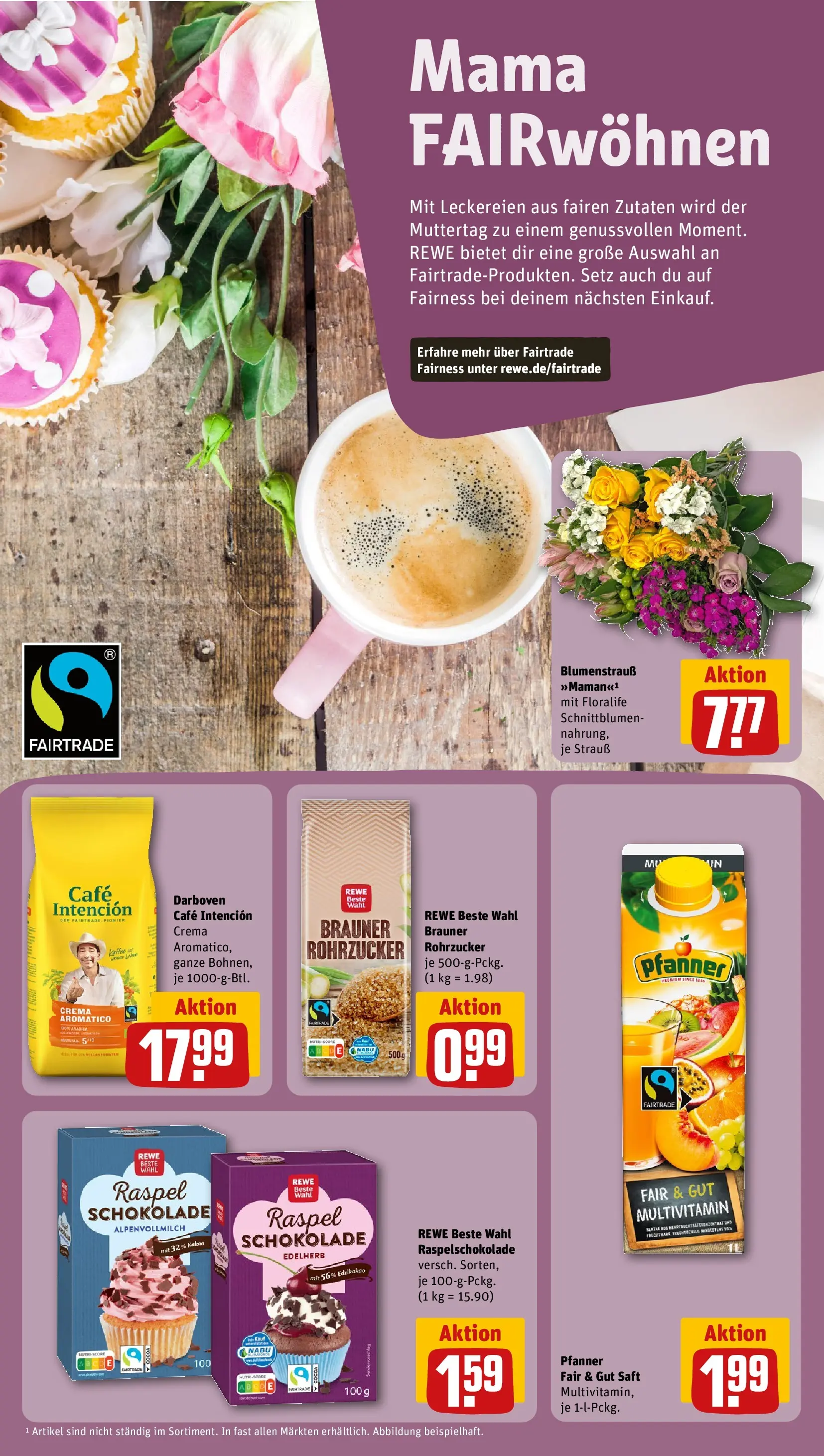 REWE Prospekt ab 04.05.2026 zum Blättern » Angebote | Seite: 18 | Produkte: Schokolade, Saft