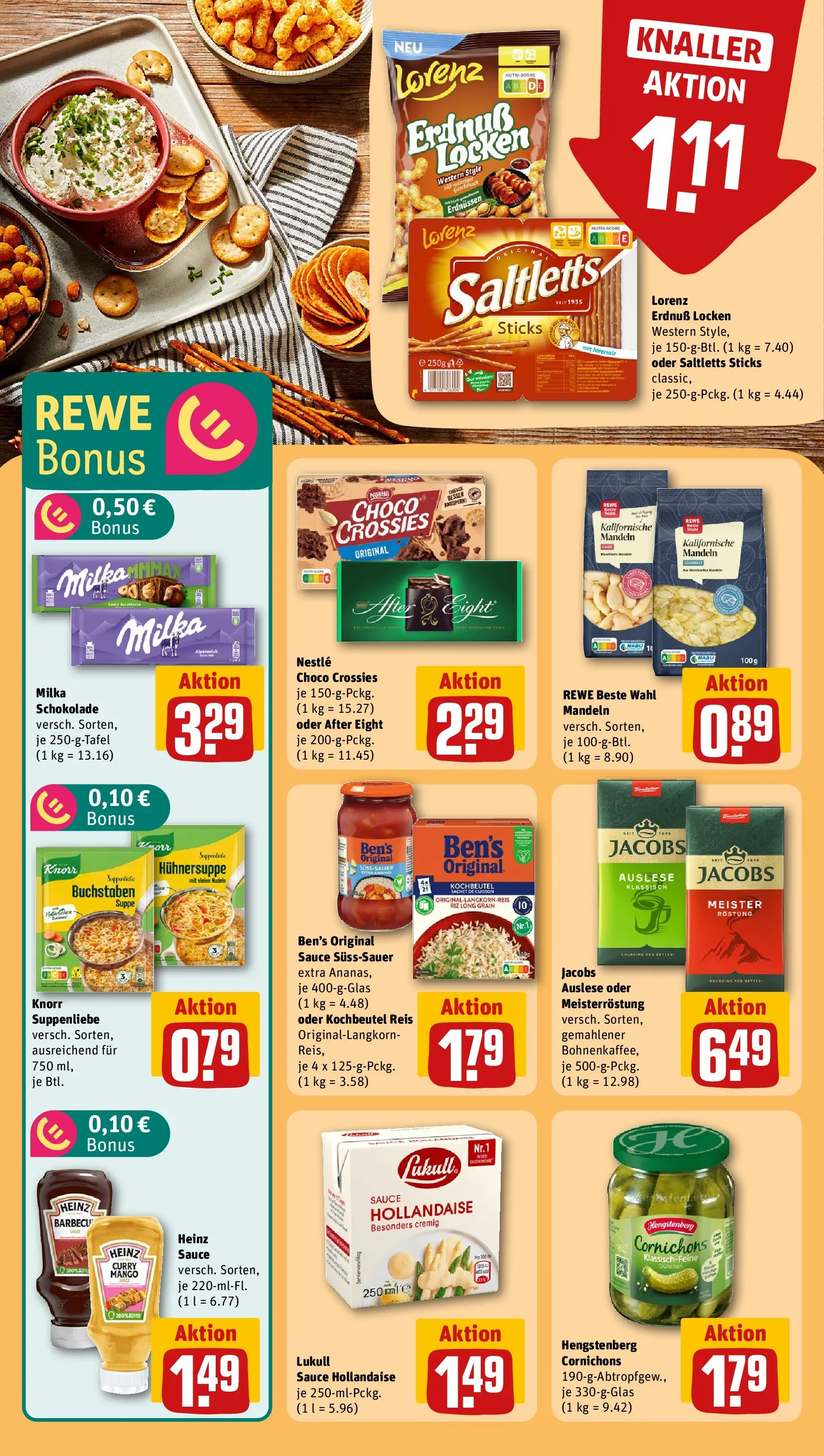 REWE Prospekt ab 04.05.2026 zum Blättern » Angebote | Seite: 19 | Produkte: Milka schokolade, Mandeln, Milka, Reis