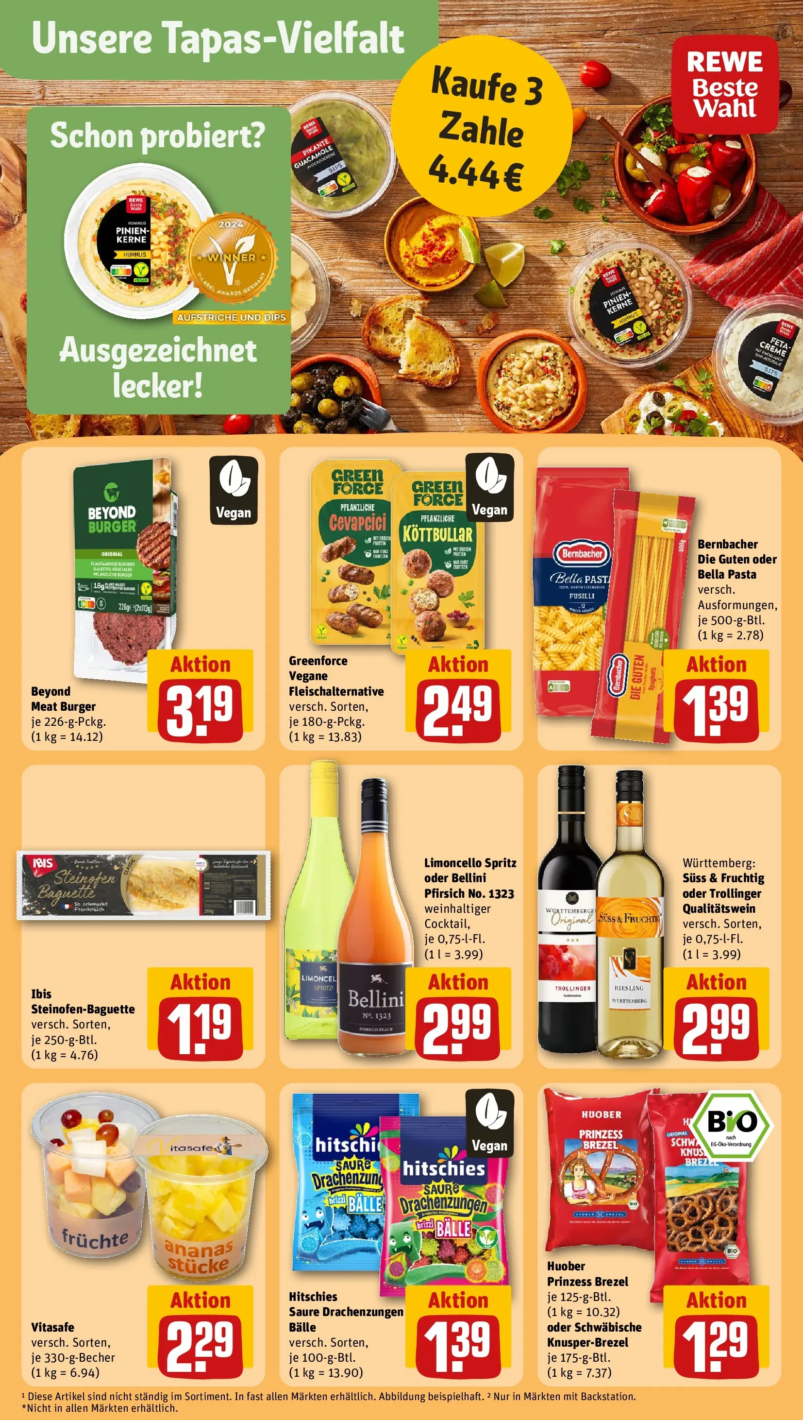 REWE Prospekt ab 04.05.2026 zum Blättern » Angebote | Seite: 19 | Produkte: Kabel, Limoncello, Pasta, Wein