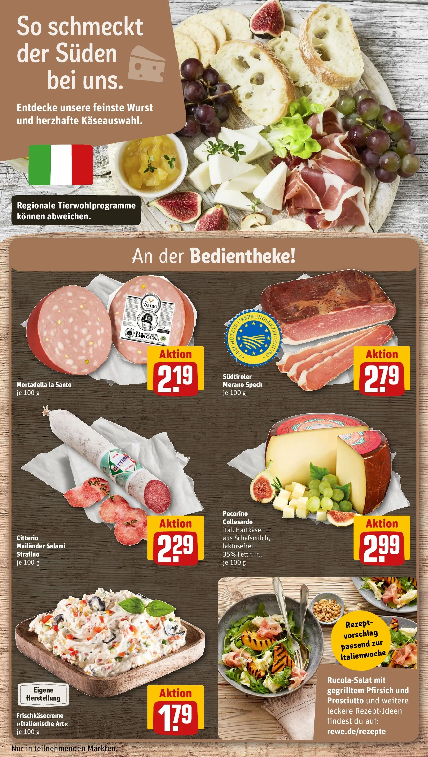 REWE Prospekt ab 04.05.2026 zum Blättern » Angebote | Seite: 15 | Produkte: Wurst, Pfirsich, Salami