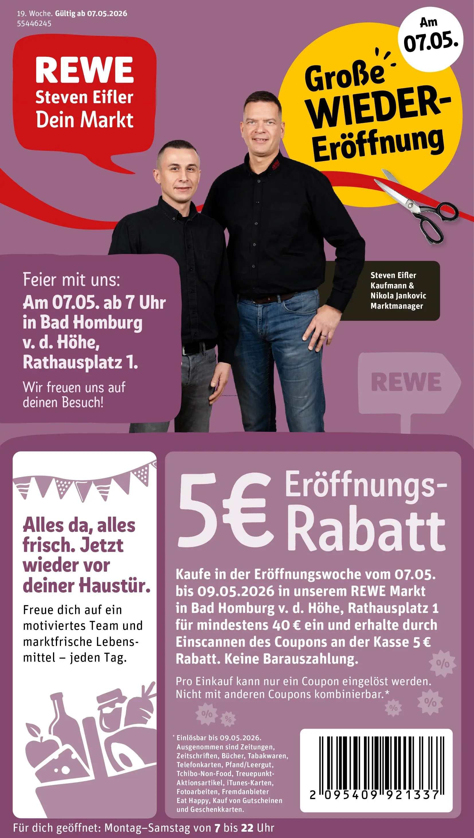 REWE Prospekt ab 04.05.2026 zum Blättern » Angebote | Seite: 1 | Produkte: Bad, Uhr