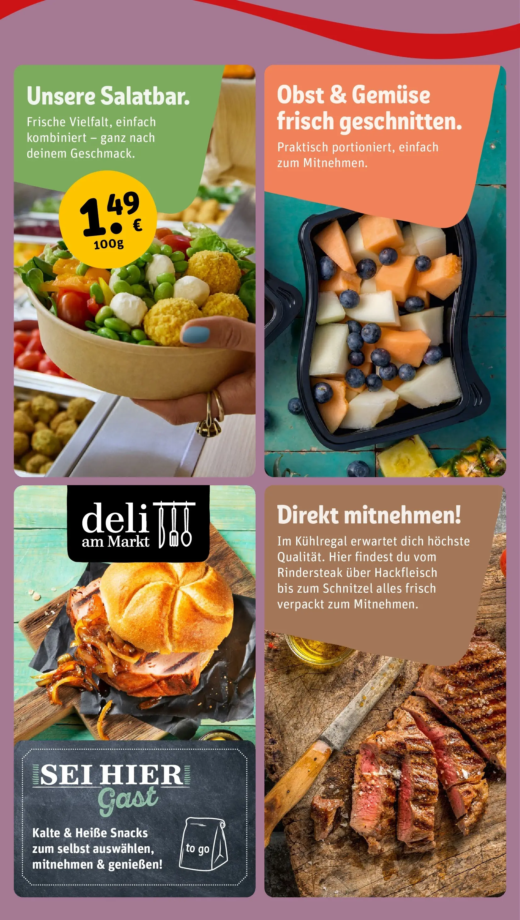 REWE Prospekt ab 04.05.2026 zum Blättern » Angebote | Seite: 4 | Produkte: Schnitzel, Gemüse, Obst, Hackfleisch