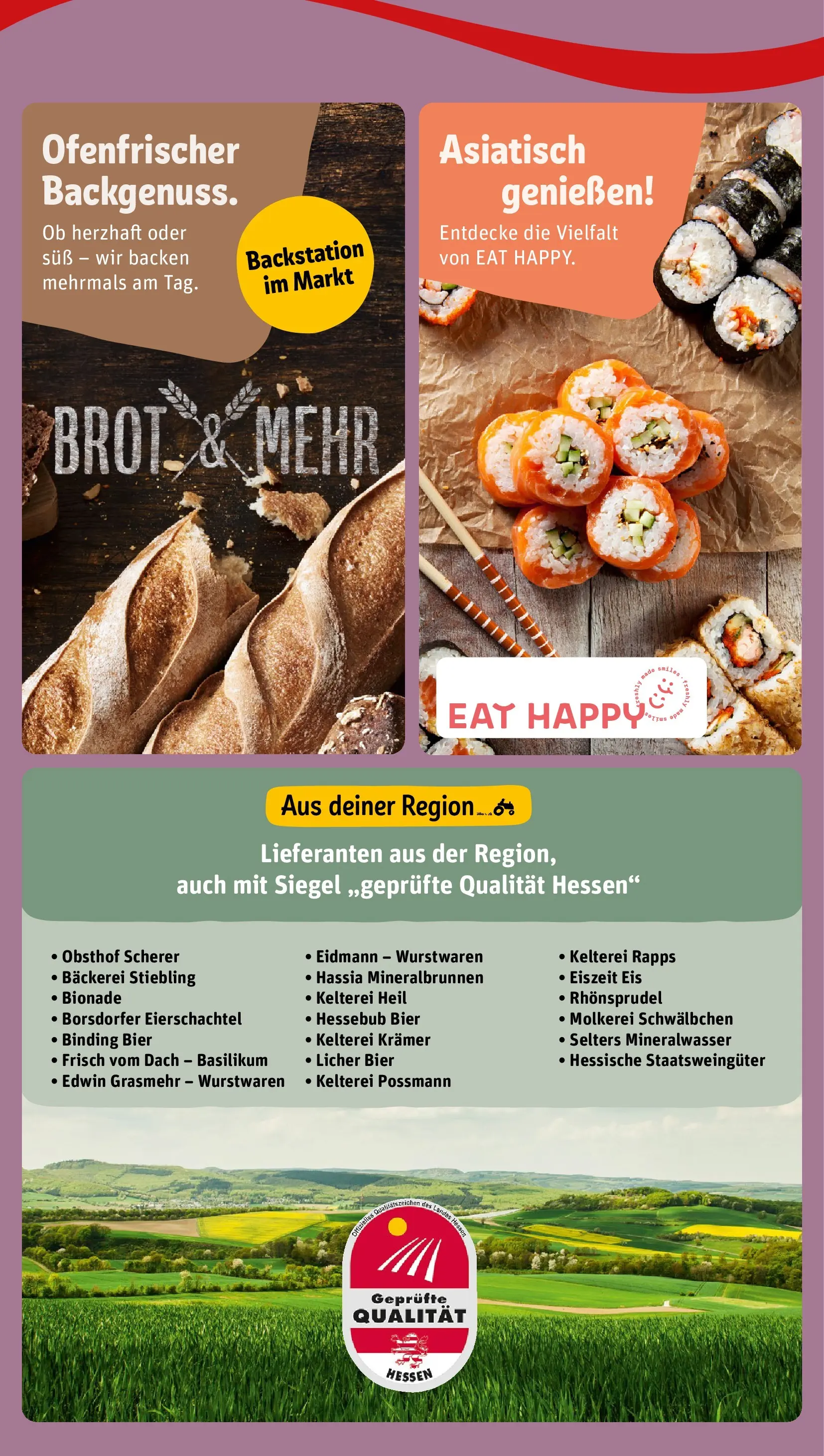 REWE Prospekt ab 04.05.2026 zum Blättern » Angebote | Seite: 5 | Produkte: Bäckerei, Bier, Rhonsprudel, Eis
