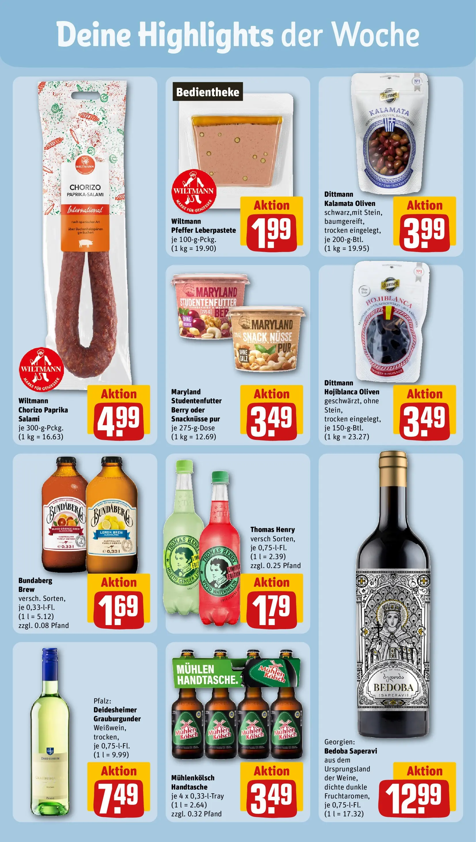 REWE Prospekt ab 04.05.2026 zum Blättern » Angebote | Seite: 24 | Produkte: Mixer, Paprika, Salami, Nüsse