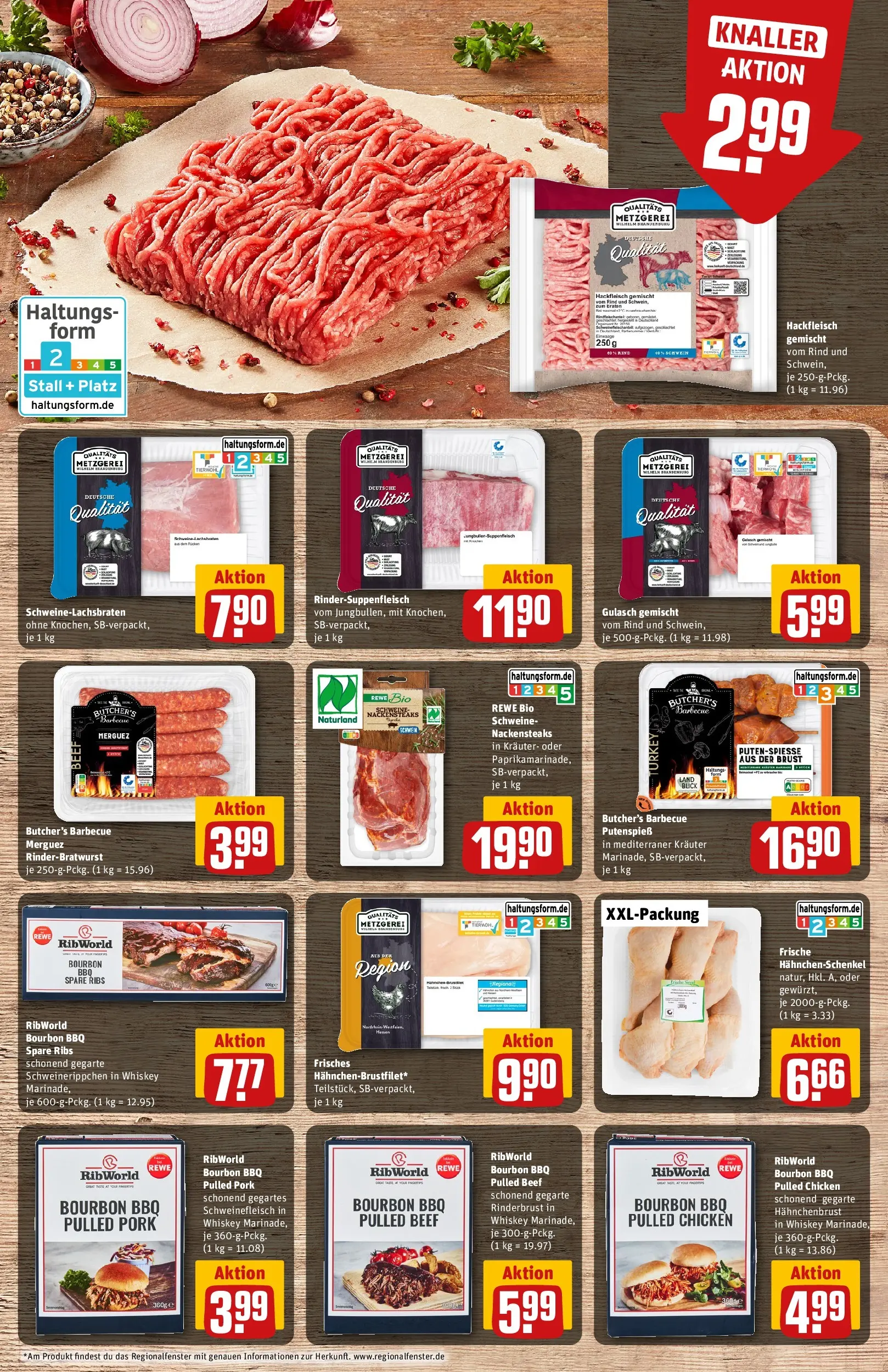 REWE Prospekt ab 04.05.2026 zum Blättern » Angebote | Seite: 12 | Produkte: Nackensteaks, Hahnchenschenkel, Whiskey, Hahnchenbrust