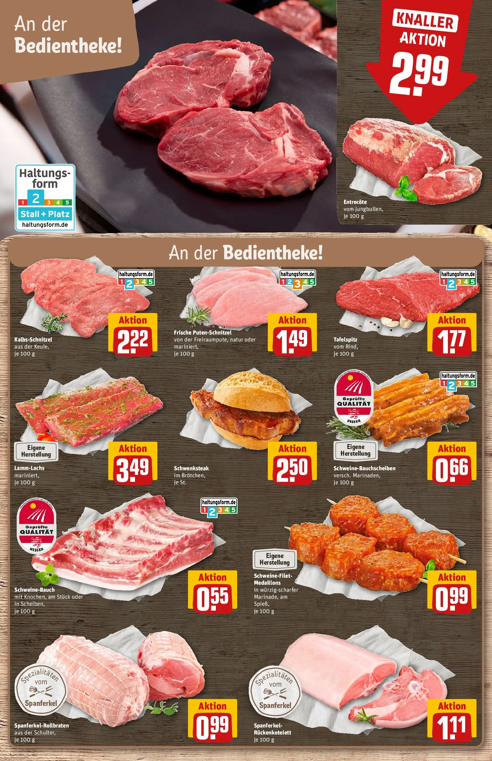 REWE Prospekt ab 04.05.2026 zum Blättern » Angebote | Seite: 13 | Produkte: Tafelspitz, Schnitzel, Putenschnitzel, Steak
