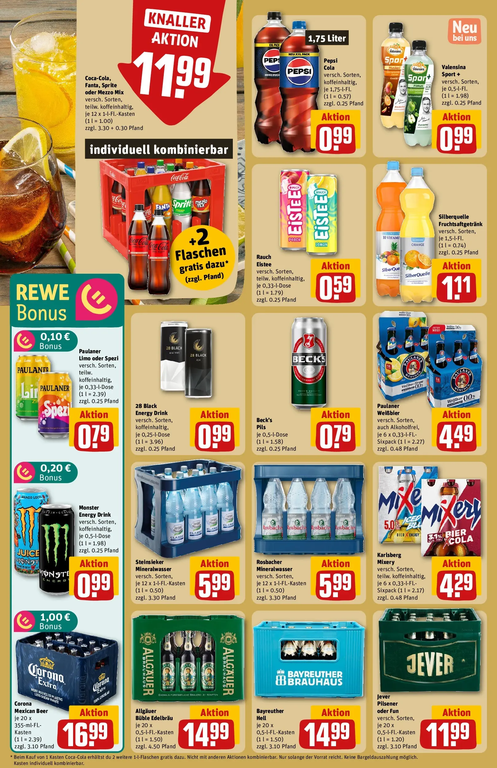 REWE Prospekt ab 04.05.2026 zum Blättern » Angebote | Seite: 20 | Produkte: Mezzo mix, Cola, Jever, Paulaner