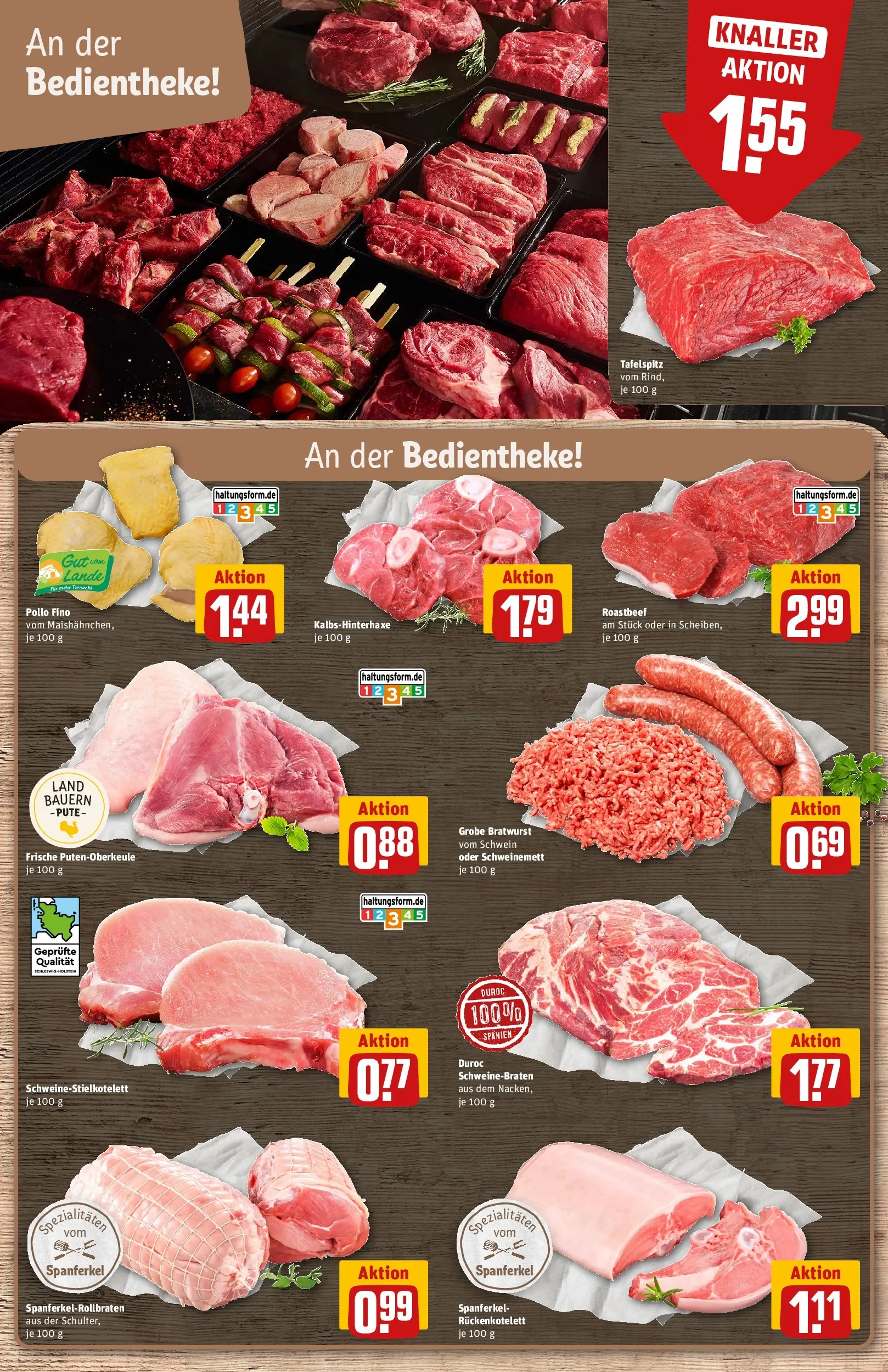 REWE Prospekt ab 04.05.2026 zum Blättern » Angebote | Seite: 13 | Produkte: Tafelspitz, Pute, Bratwurst, Roastbeef