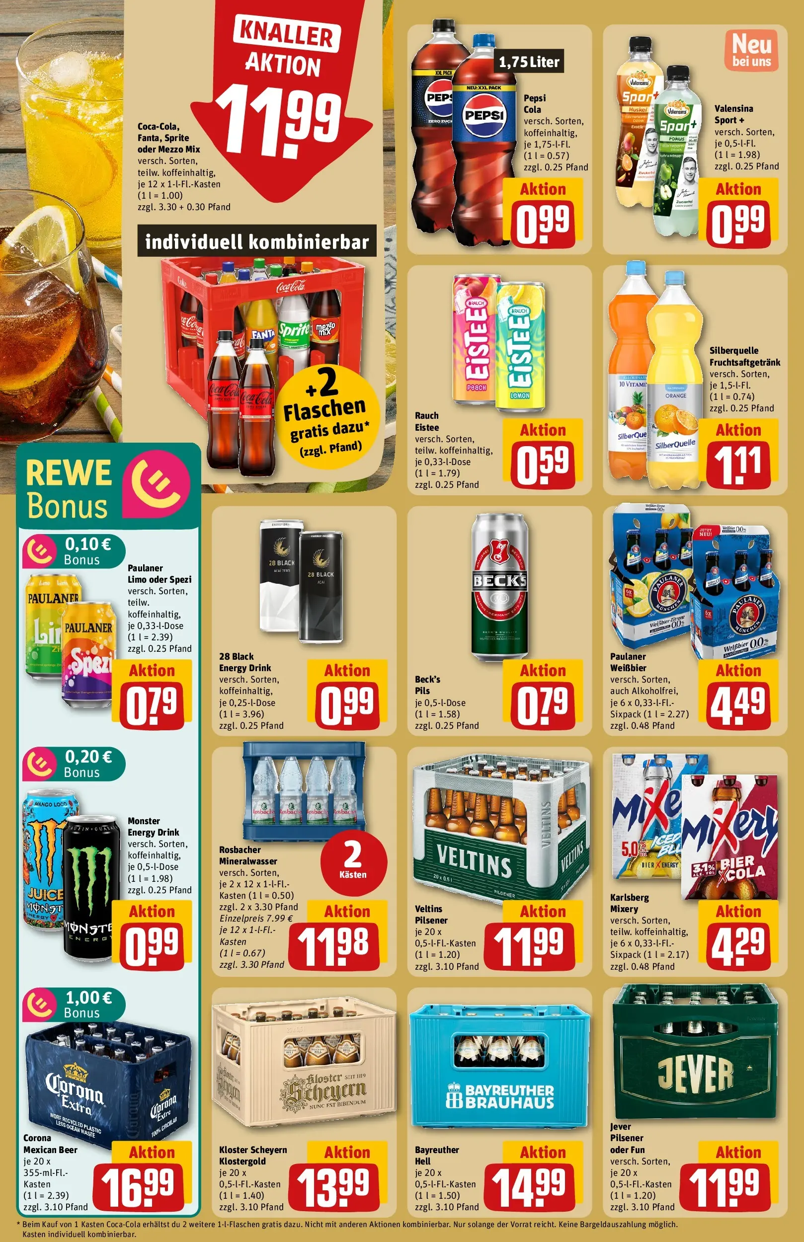 REWE Prospekt ab 04.05.2026 zum Blättern » Angebote | Seite: 24 | Produkte: Mixer, Fanta, Monster, Mango