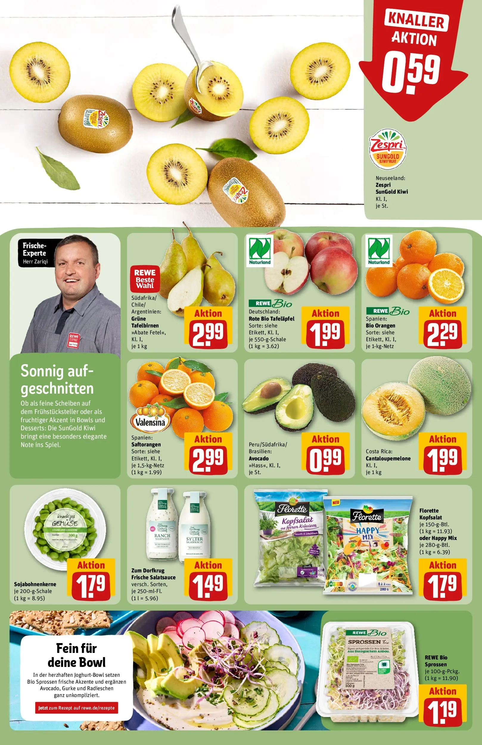 REWE Prospekt ab 04.05.2026 zum Blättern » Angebote | Seite: 10 | Produkte: Dressing, Valensina, Avocado, Gemüse