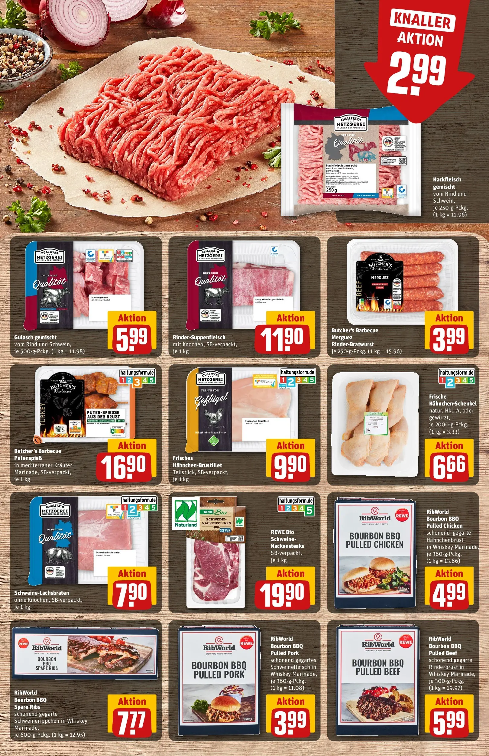 REWE Prospekt ab 04.05.2026 zum Blättern » Angebote | Seite: 12 | Produkte: Spare ribs, Gulasch, Whiskey, Hahnchenbrust