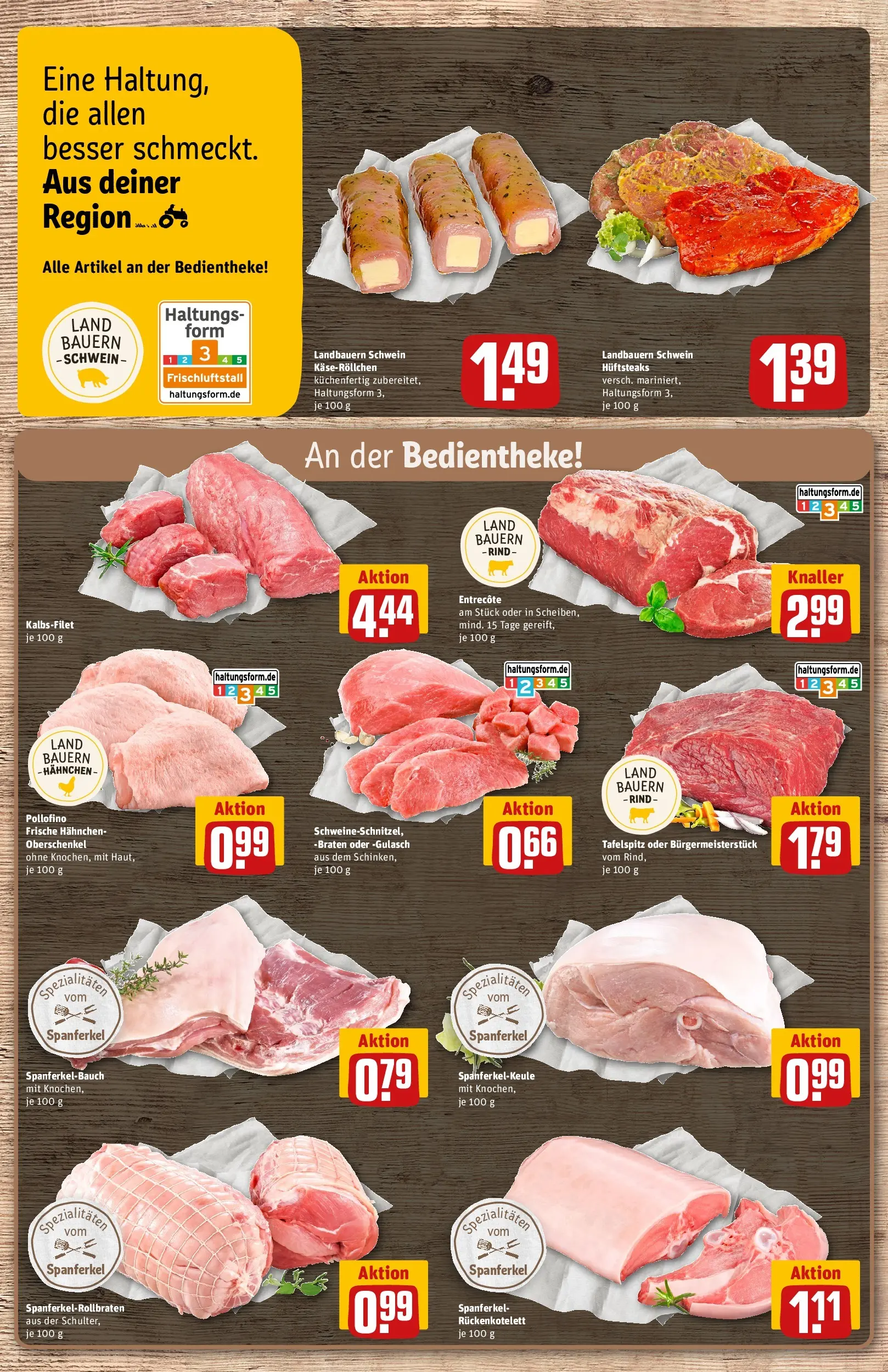 REWE Prospekt ab 04.05.2026 zum Blättern » Angebote | Seite: 13 | Produkte: Tafelspitz, Hahnchen, Entrecote, Gulasch