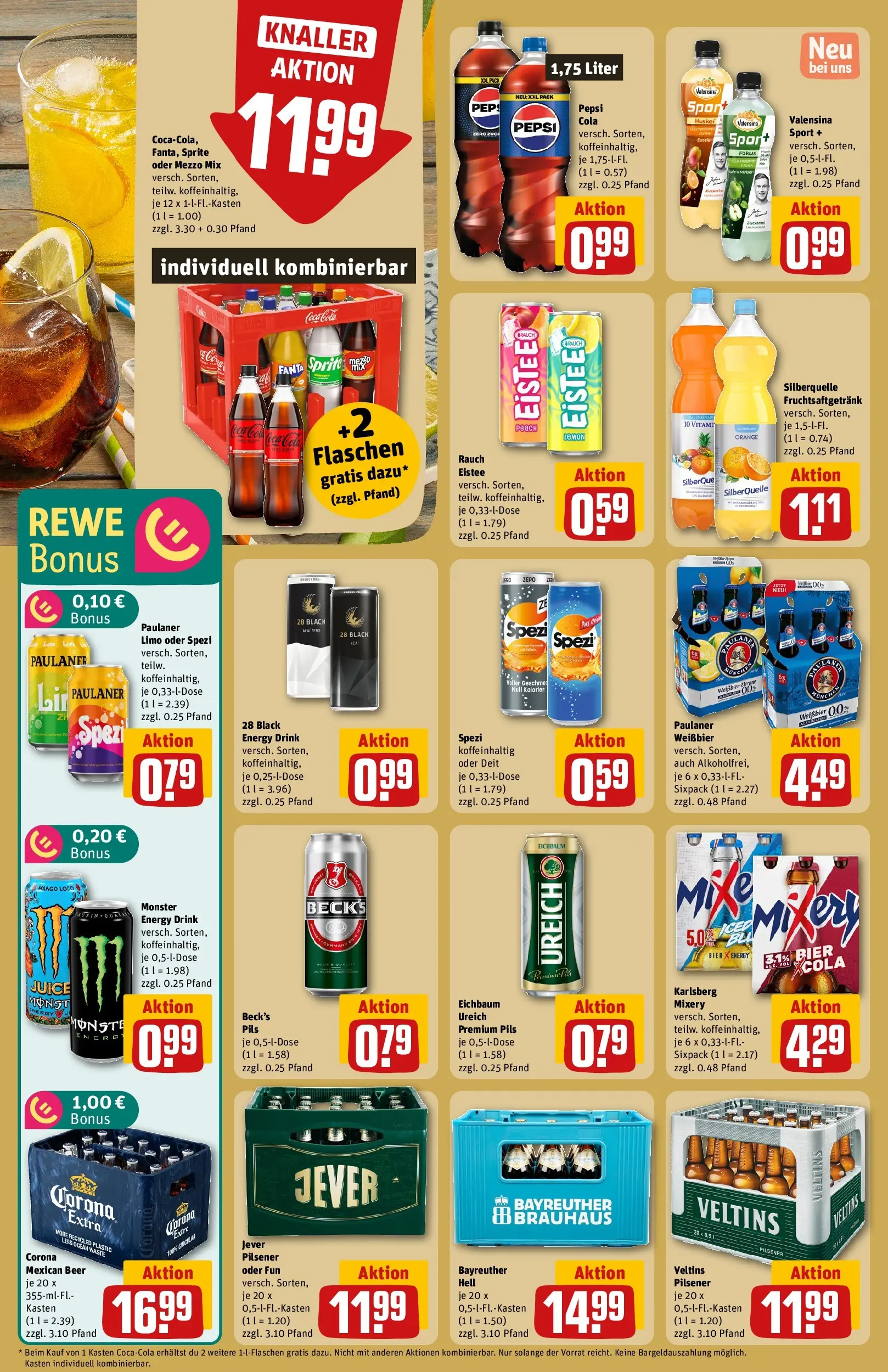 REWE Prospekt ab 04.05.2026 zum Blättern » Angebote | Seite: 20 | Produkte: Mezzo mix, Monster, Jever, Mixery