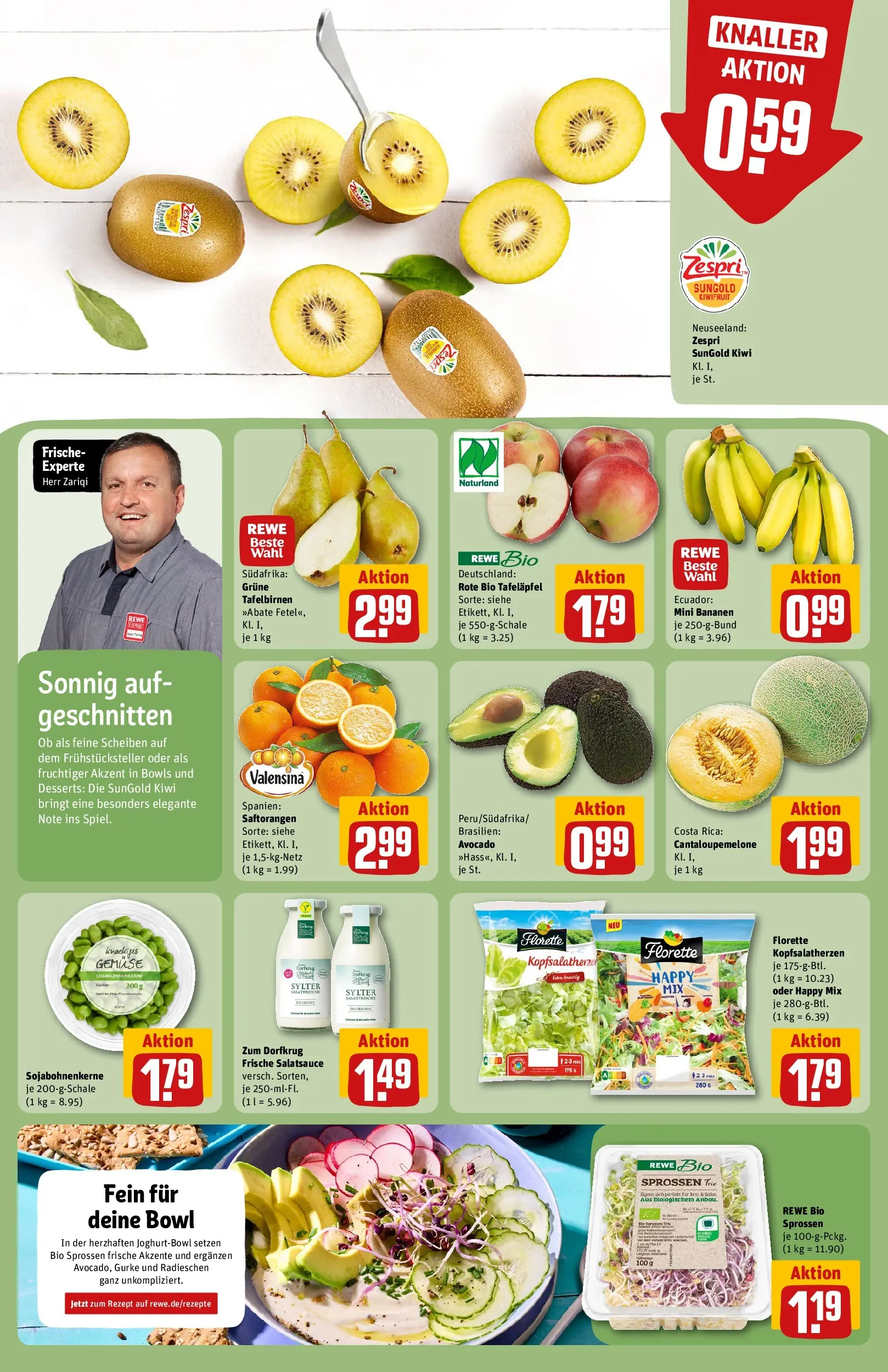 REWE Prospekt ab 04.05.2026 zum Blättern » Angebote | Seite: 10 | Produkte: Bananen, Apple, Gemüse, Kiwi