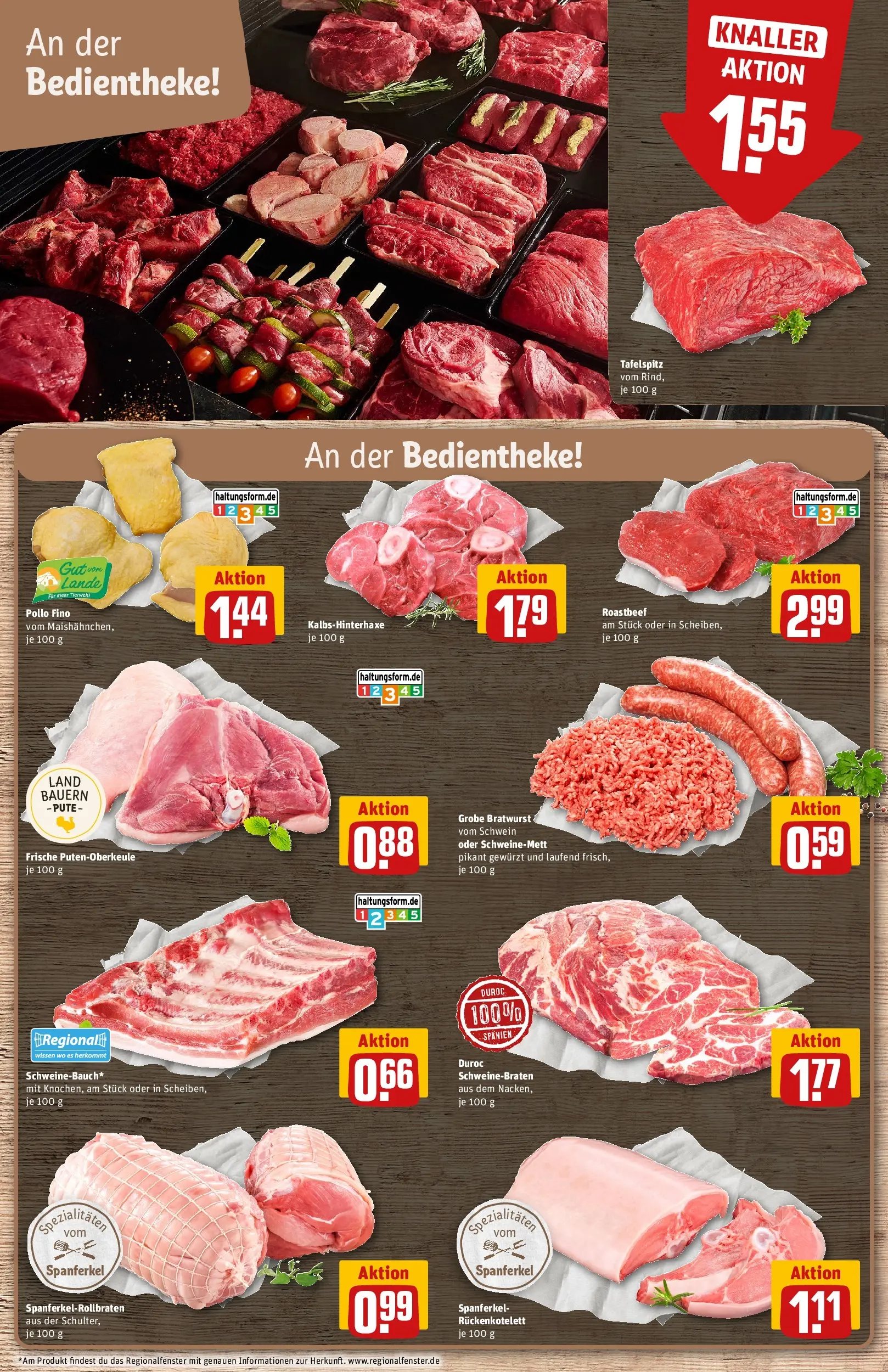 REWE Prospekt ab 04.05.2026 zum Blättern » Angebote | Seite: 13 | Produkte: Tafelspitz, Pute, Bratwurst, Roastbeef