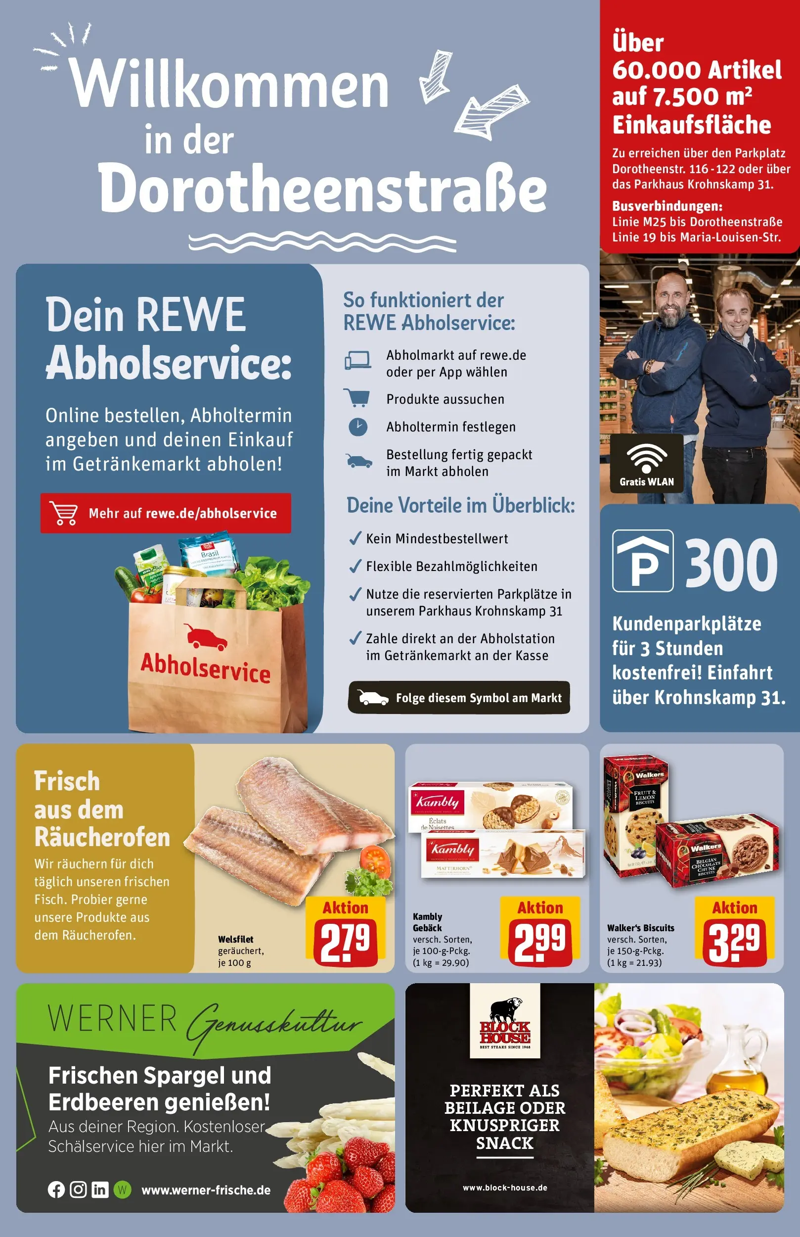 REWE Prospekt ab 04.05.2026 zum Blättern » Angebote | Seite: 33 | Produkte: Spargel, Erdbeeren