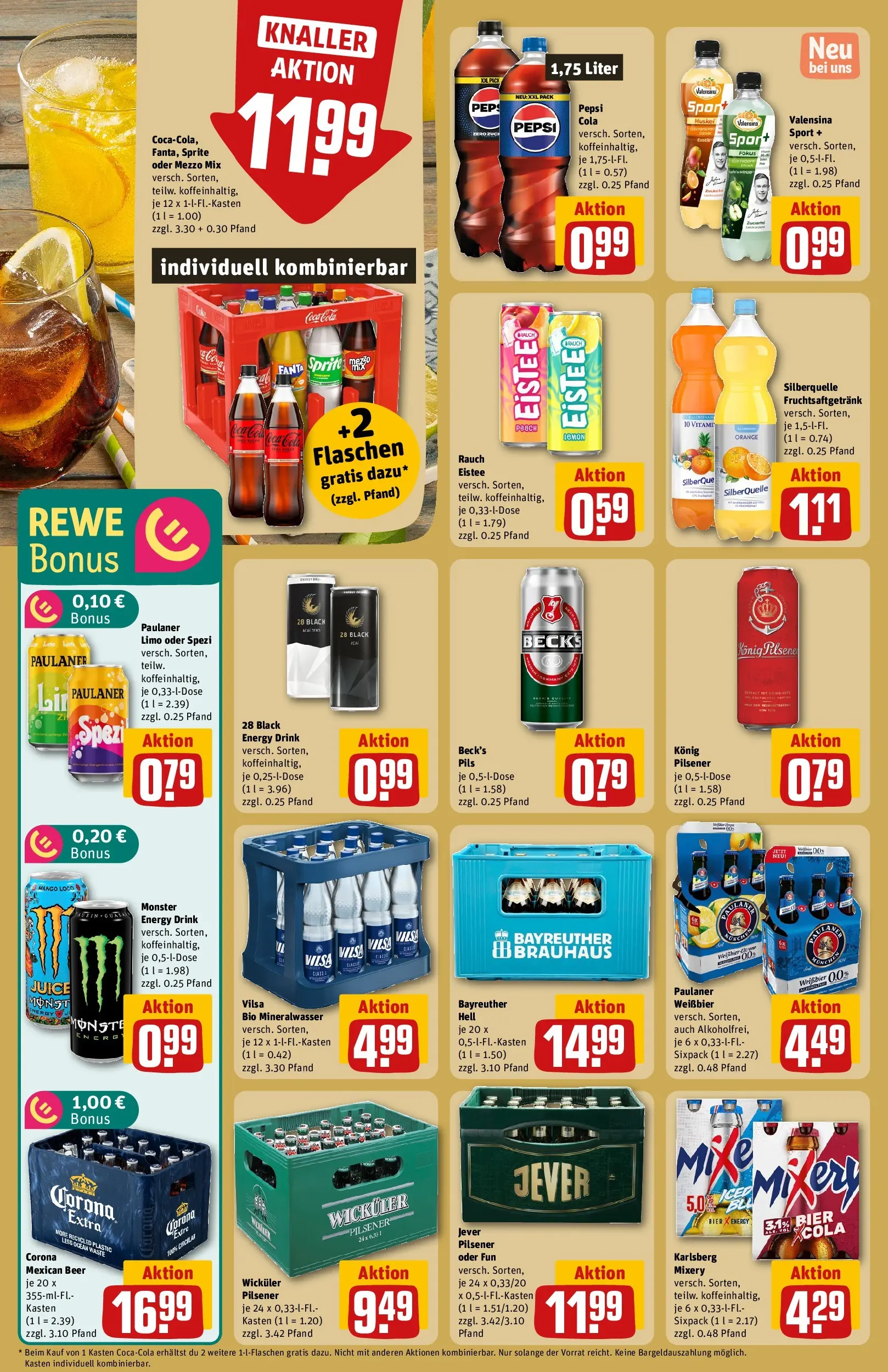 REWE Prospekt ab 04.05.2026 zum Blättern » Angebote | Seite: 22 | Produkte: Sprite, Cola, Energy, Bier