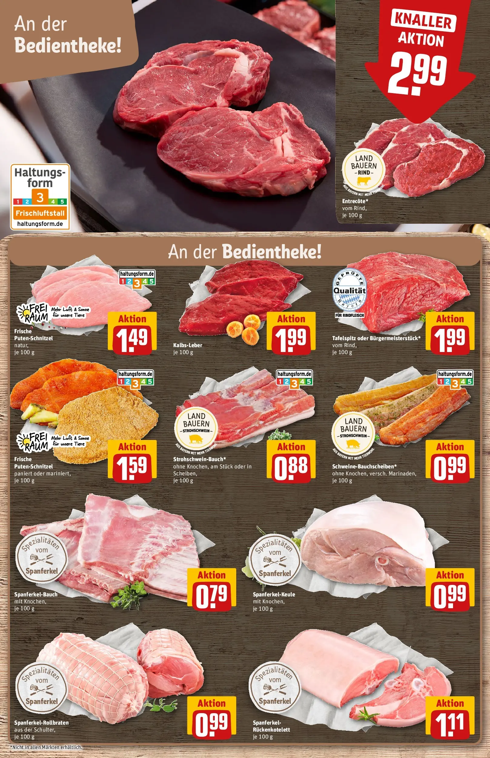 REWE Prospekt ab 04.05.2026 zum Blättern » Angebote | Seite: 13 | Produkte: Tafelspitz, Kalbsleber, Putenschnitzel, Rindfleisch