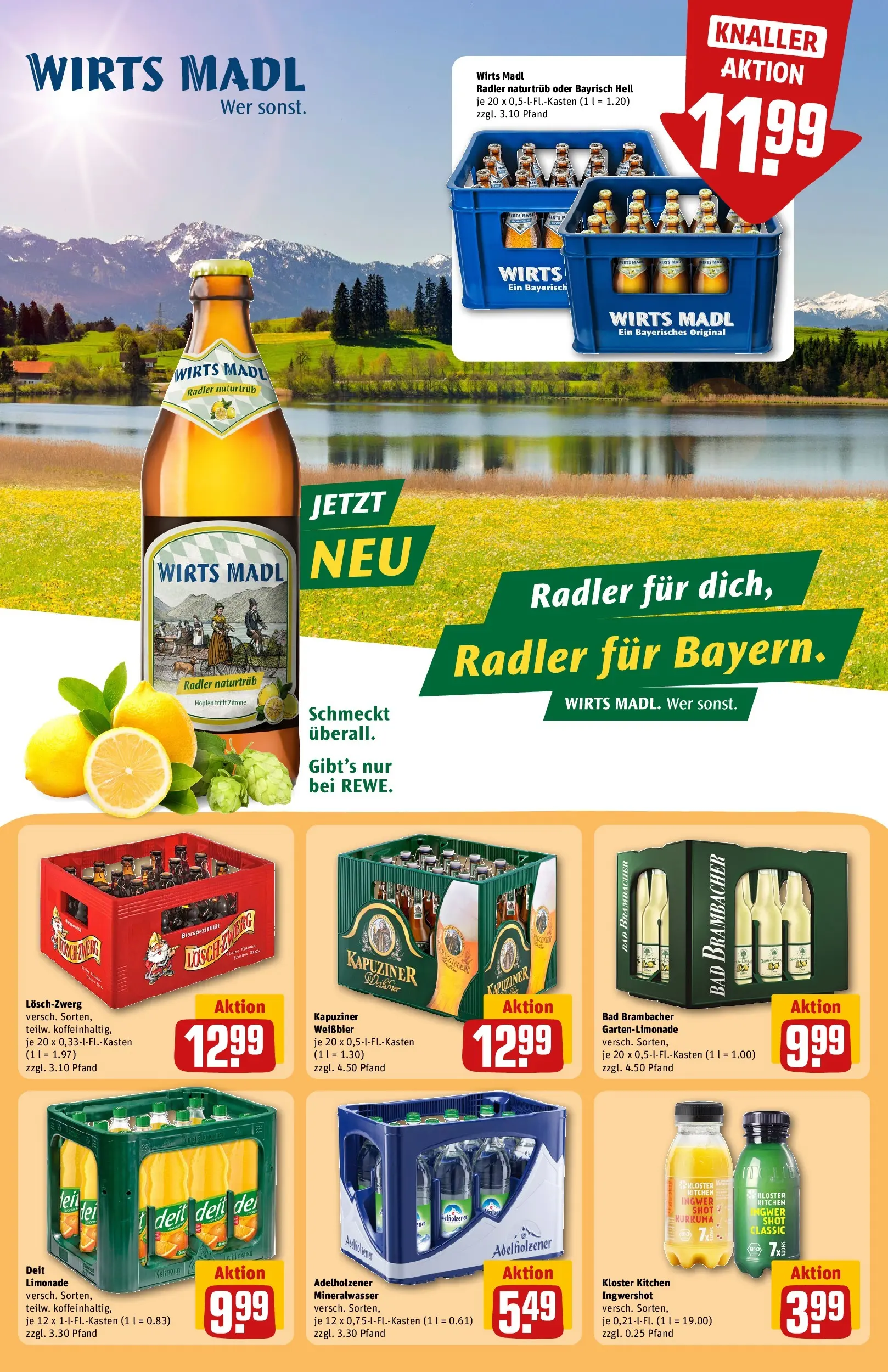 REWE Prospekt ab 04.05.2026 zum Blättern » Angebote | Seite: 26 | Produkte: Bad, Adelholzener, Mineralwasser, Zitrone