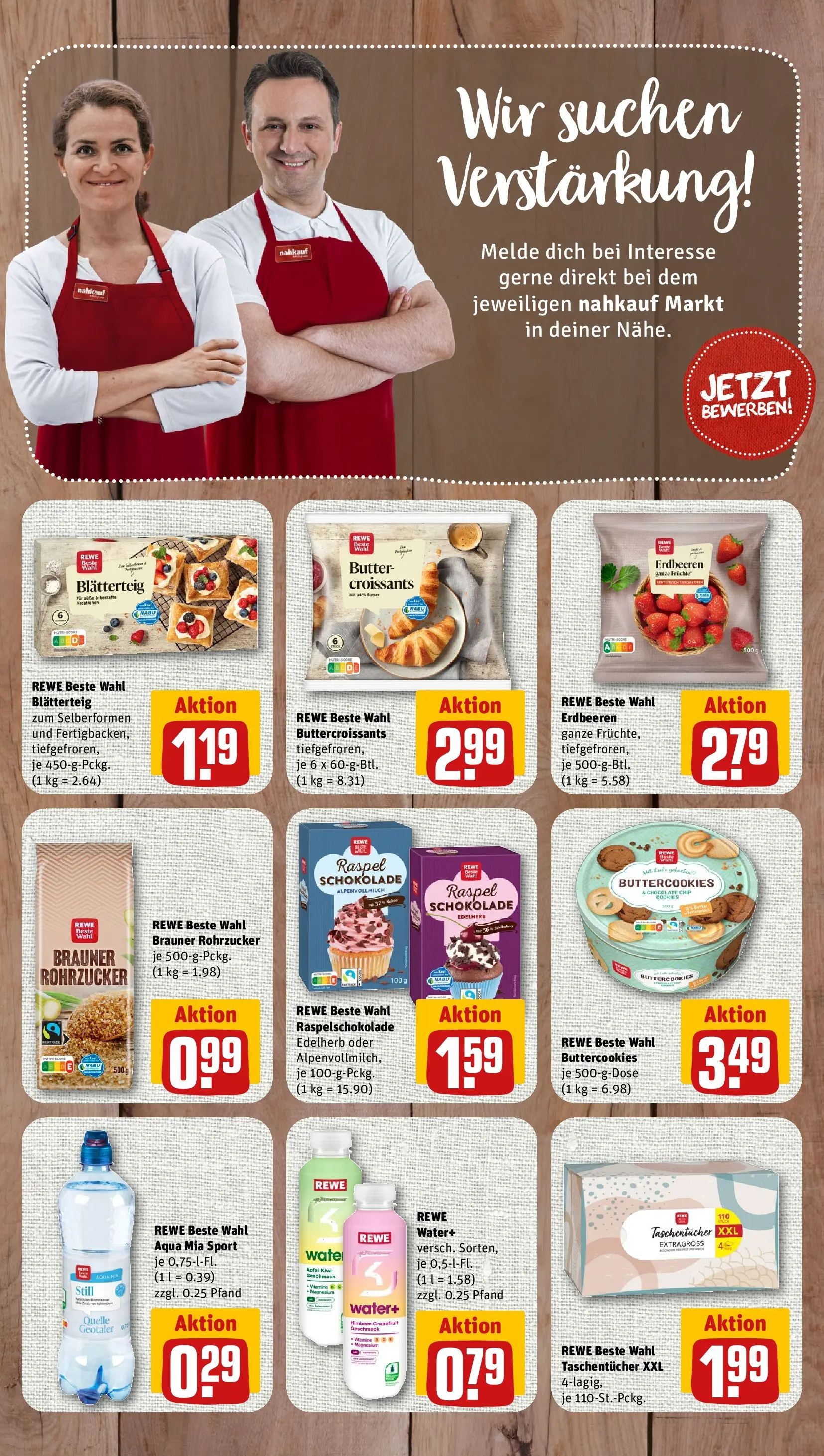REWE Prospekt ab 04.05.2026 zum Blättern » Angebote | Seite: 7 | Produkte: Butter, Schokolade, Erdbeeren