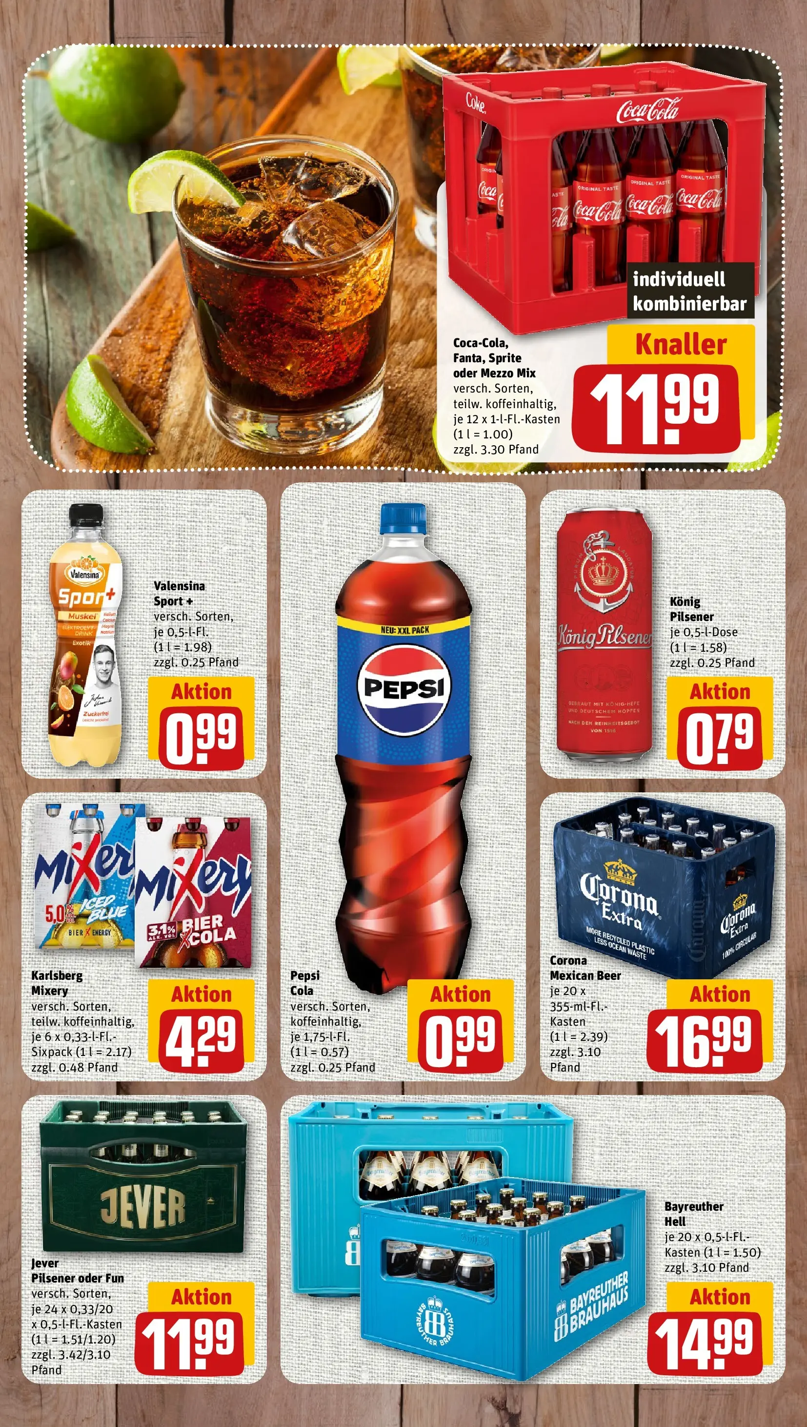 REWE Prospekt ab 04.05.2026 zum Blättern » Angebote | Seite: 11 | Produkte: Coca cola, Konig pilsener, Energy, Mixery
