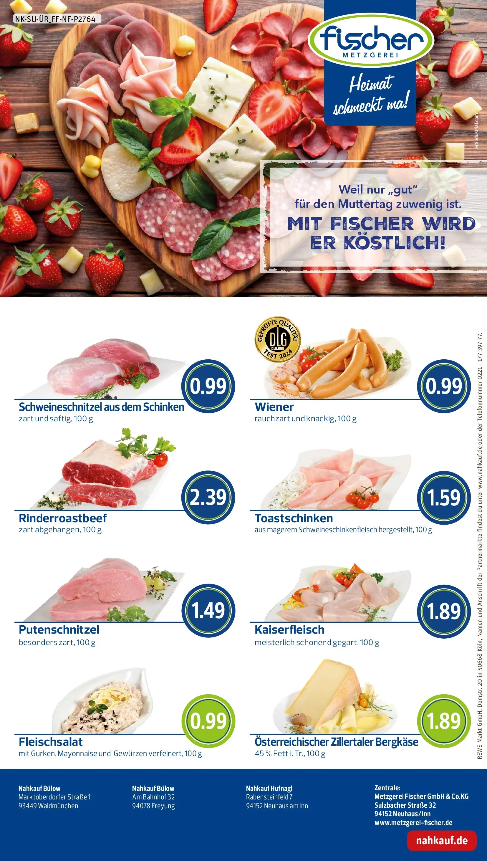 REWE Prospekt ab 04.05.2026 zum Blättern » Angebote | Seite: 8 | Produkte: Toastschinken, Mayonnaise, Putenschnitzel, Schinken