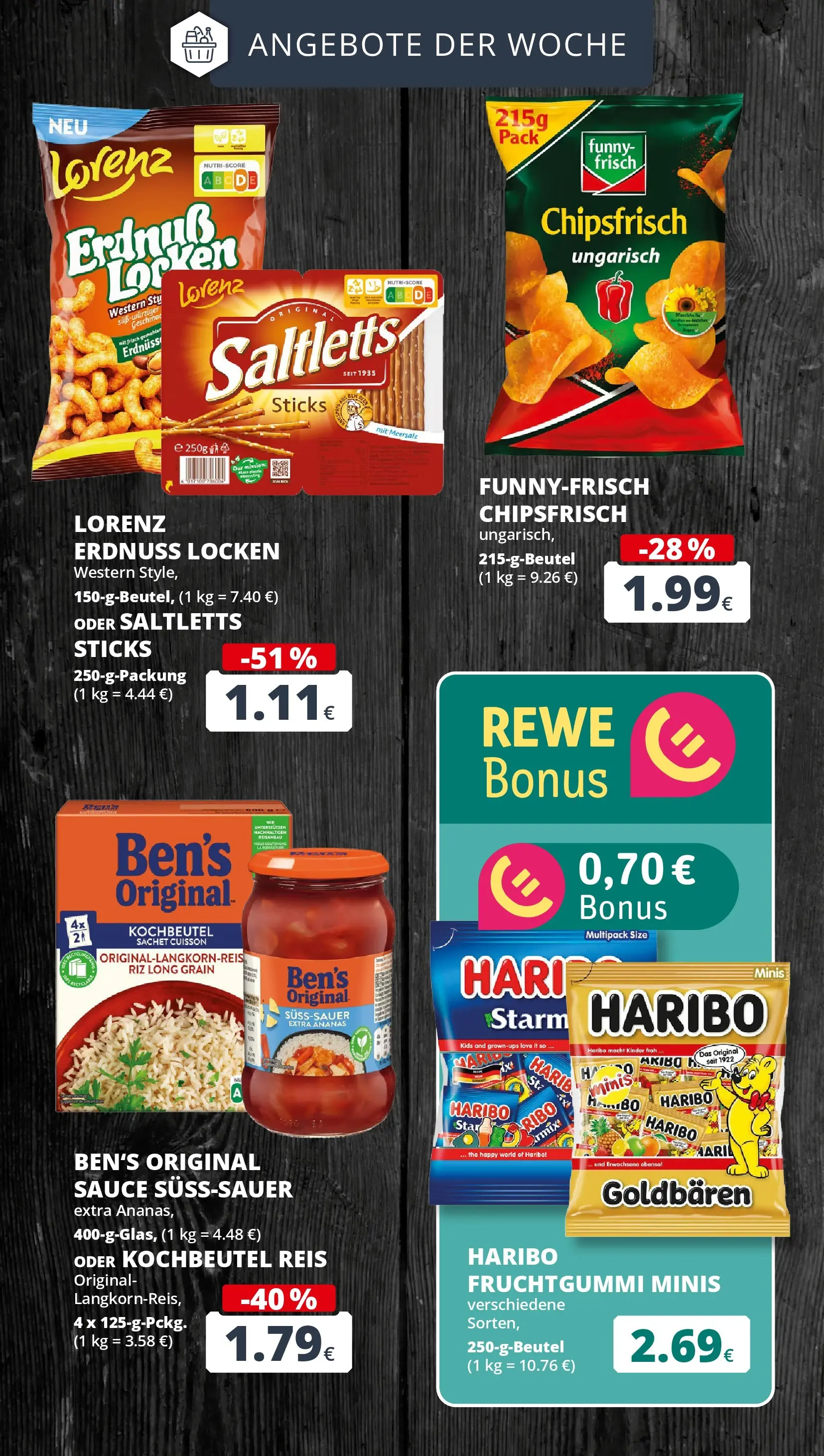 REWE Prospekt ab 04.05.2026 zum Blättern » Angebote | Seite: 6 | Produkte: Haribo, Ananas, Reis, Chips