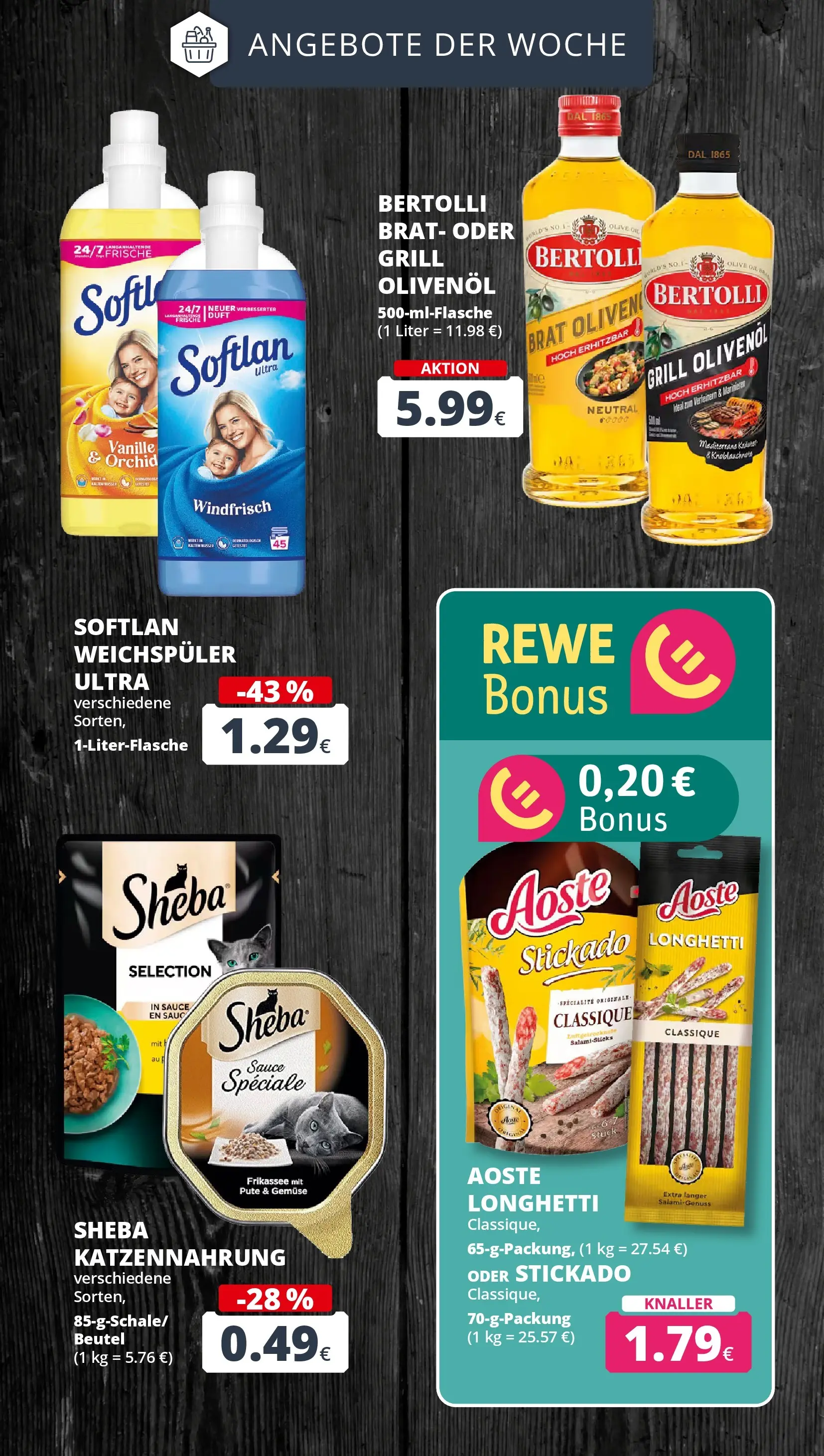REWE Prospekt ab 04.05.2026 zum Blättern » Angebote | Seite: 7 | Produkte: Grill, Weichspüler, Gemüse, Salami