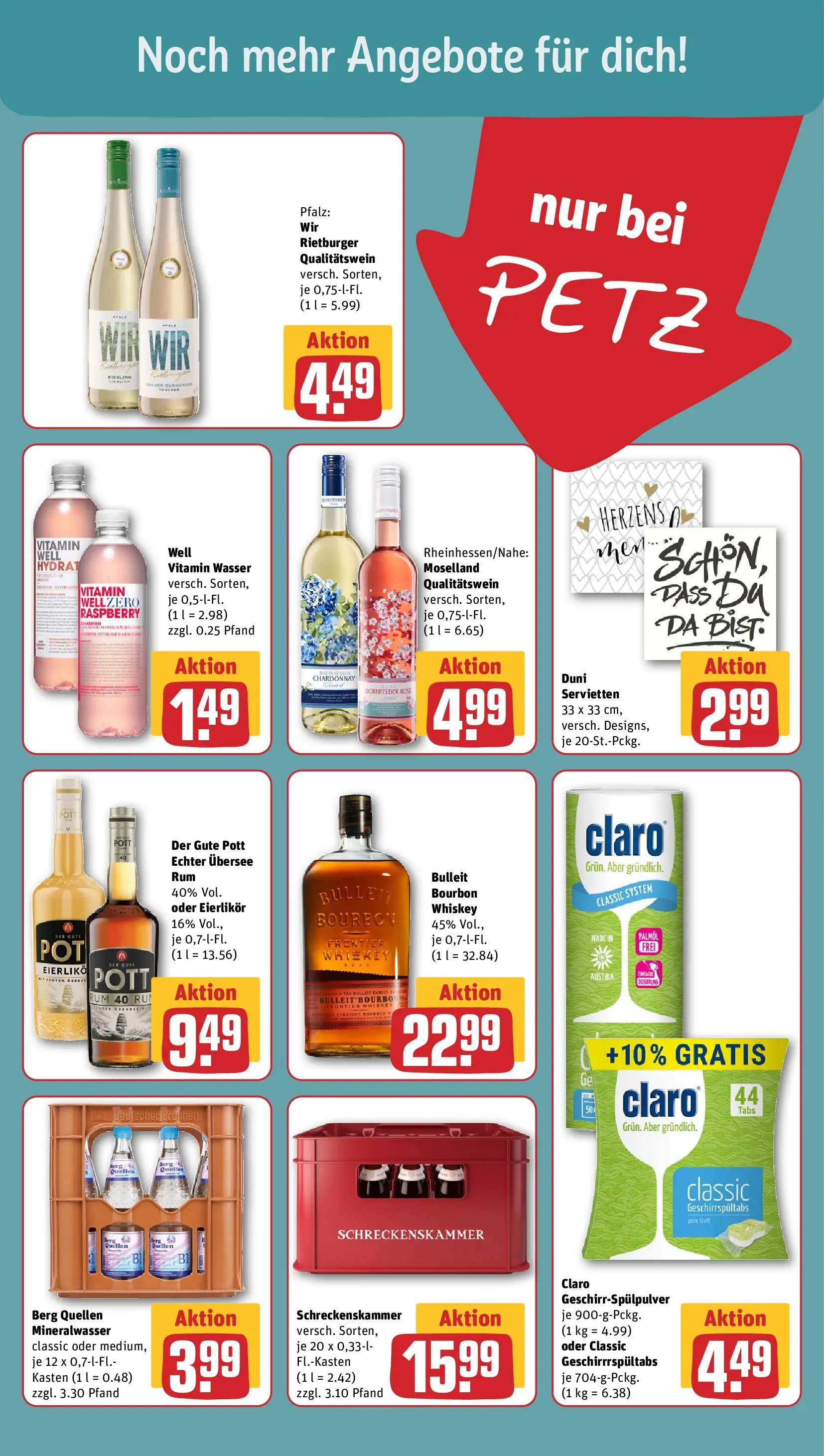 REWE Prospekt ab 04.05.2026 zum Blättern » Angebote | Seite: 17 | Produkte: Rum, Wasser, Bourbon, Whiskey