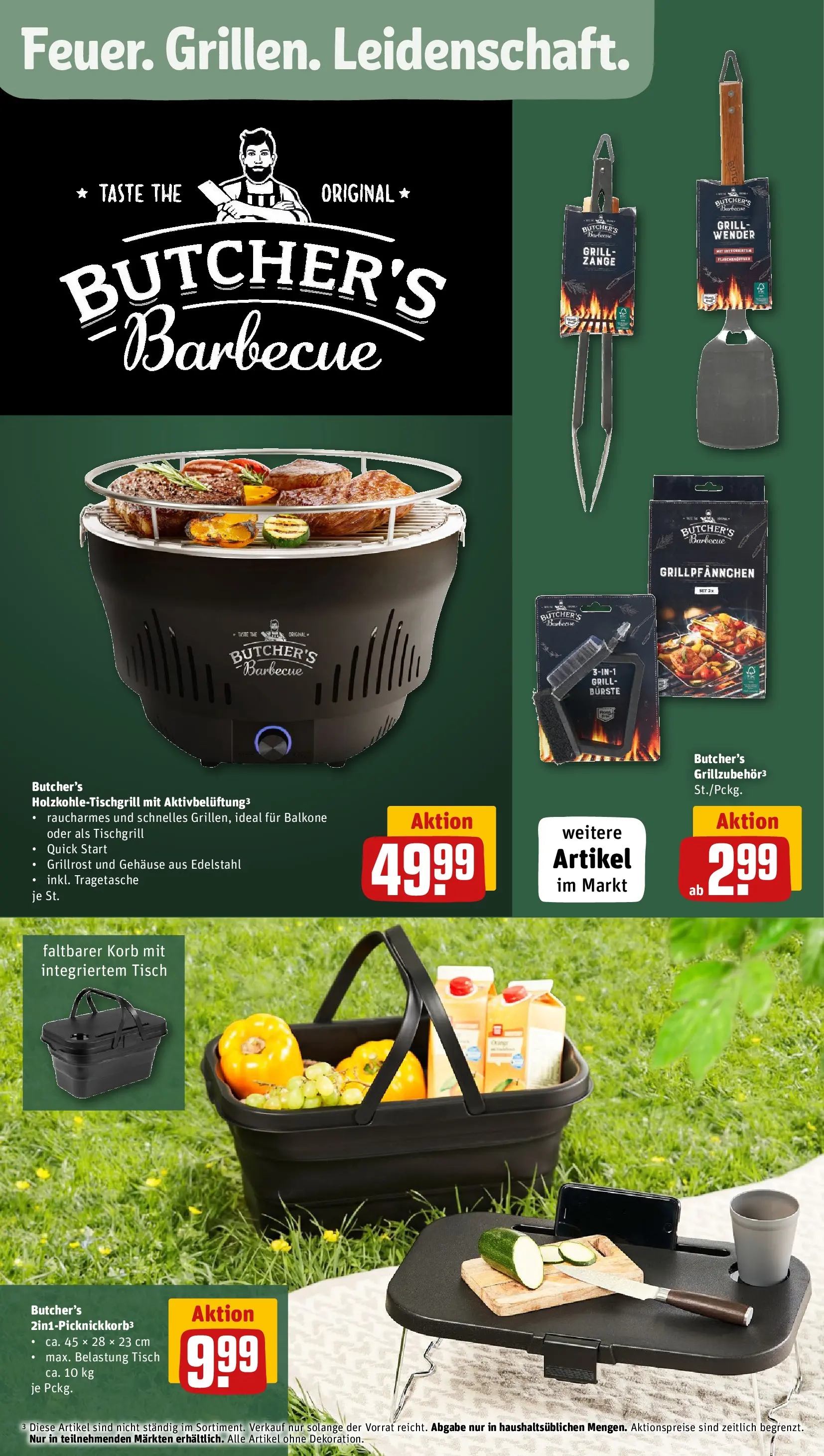 REWE Prospekt ab 04.05.2026 zum Blättern » Angebote | Seite: 26 | Produkte: Grill, Tisch, Korb, Bürste