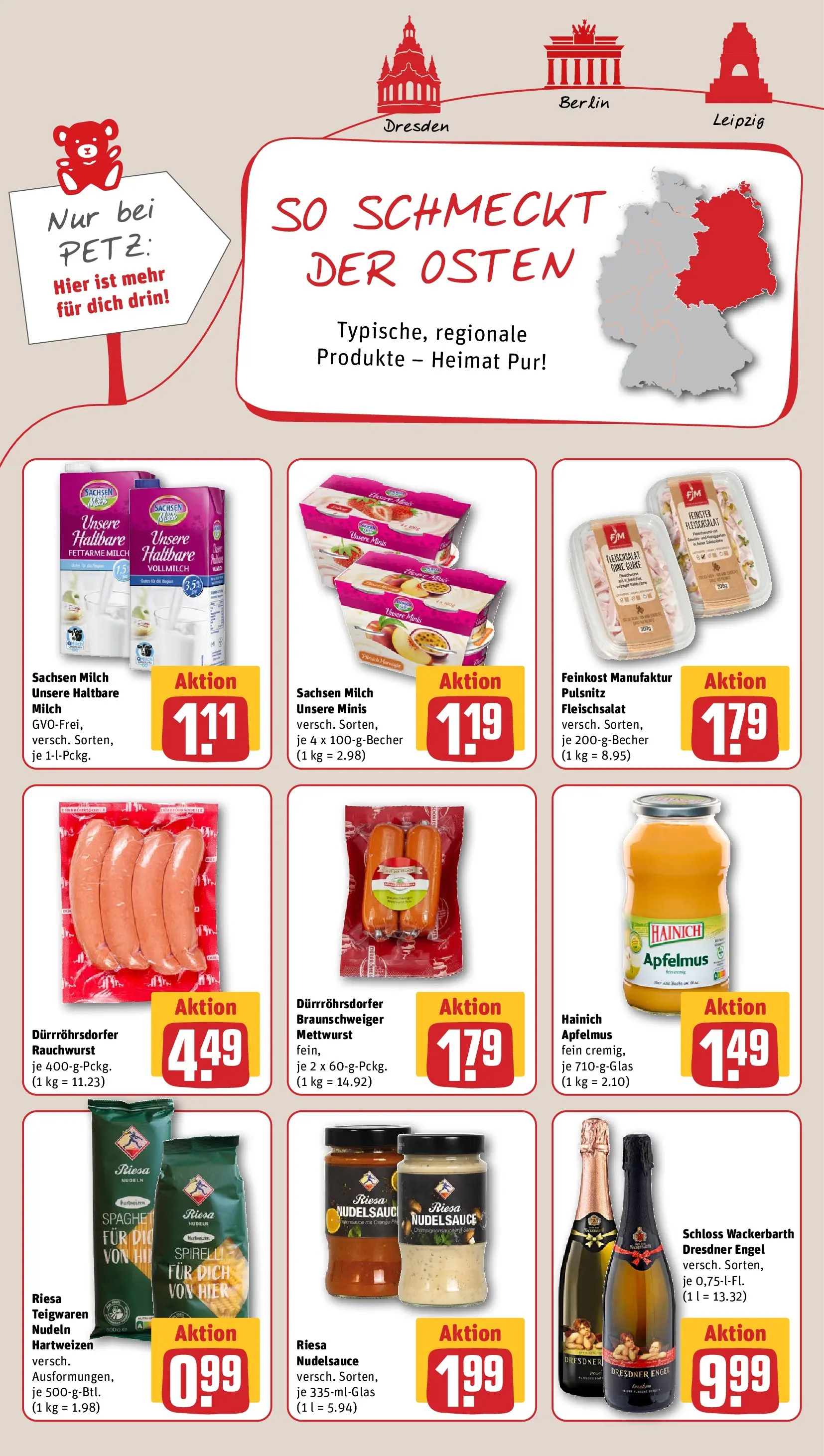 REWE Prospekt ab 04.05.2026 zum Blättern » Angebote | Seite: 8 | Produkte: Milch, Haltbare milch, Pasta, Nudeln