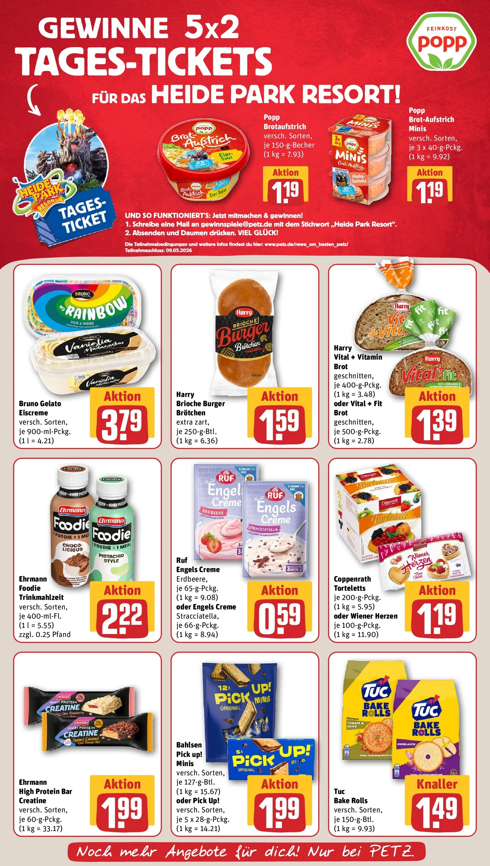 REWE Prospekt ab 04.05.2026 zum Blättern » Angebote | Seite: 9 | Produkte: Eier, Burger, Creme, Brot