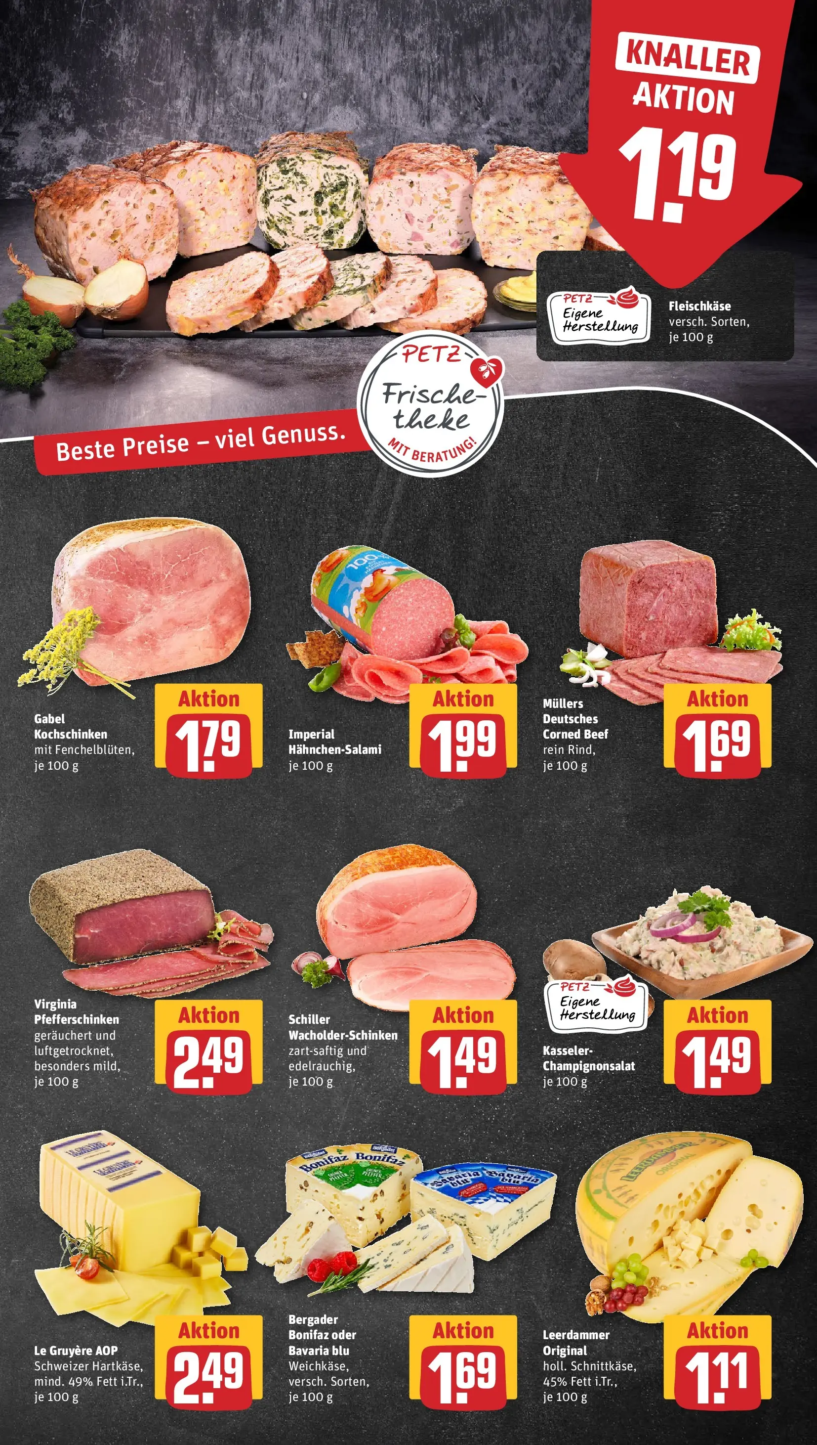 REWE Prospekt ab 04.05.2026 zum Blättern » Angebote | Seite: 13 | Produkte: Theke, Leerdammer, Pfeffer, Salami
