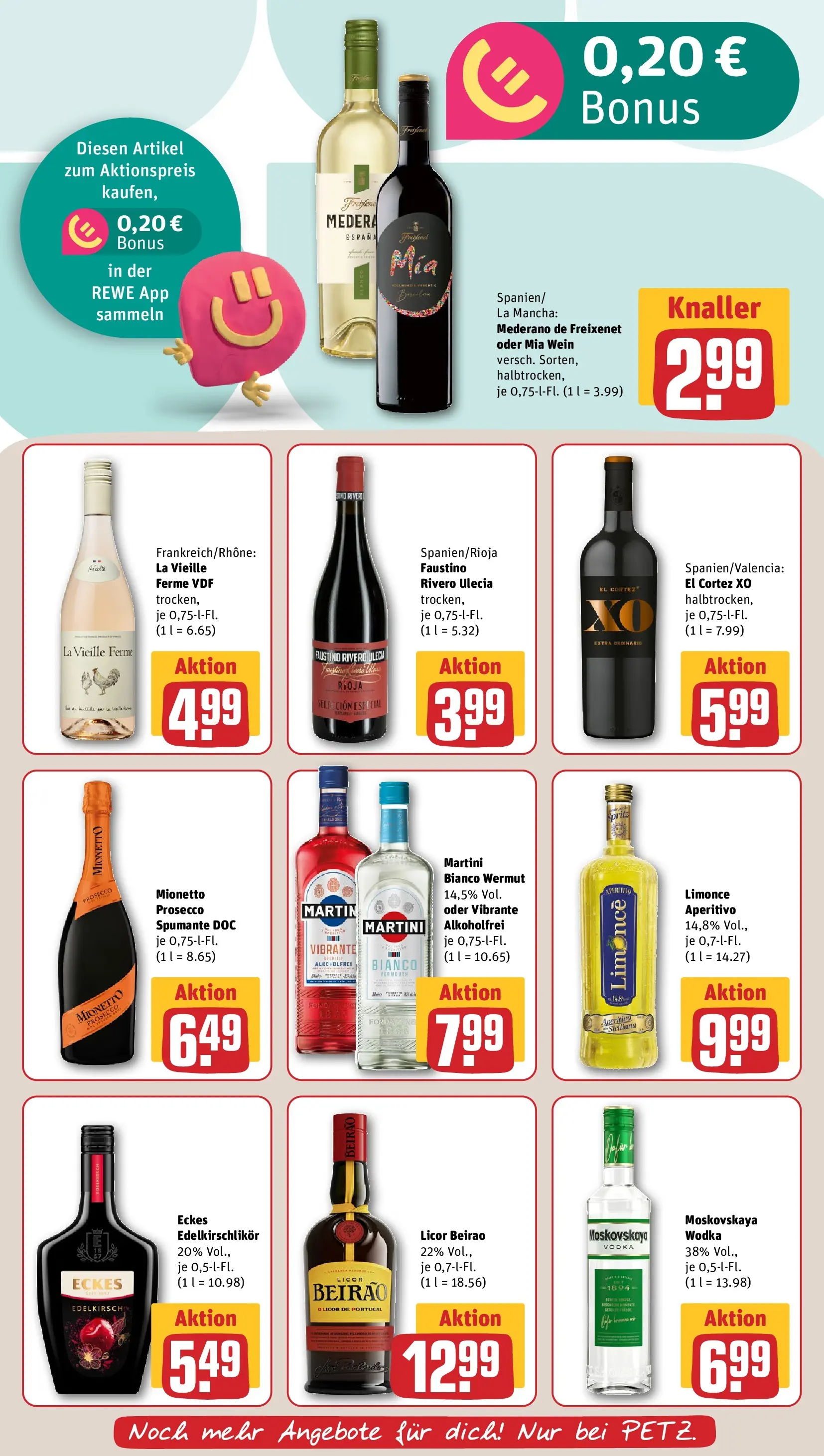 REWE Prospekt ab 04.05.2026 zum Blättern » Angebote | Seite: 21 | Produkte: Freixenet, Prosecco, Wein, Wodka