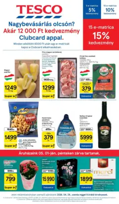 Tesco akciós újság - amely érvényes a következő dátumtól: 29.04.2026