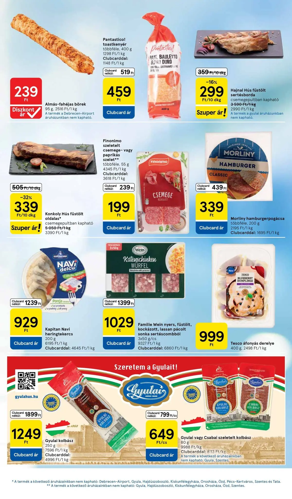 Tesco akciós újság - 2026.04.29.-tól - online | Oldal: 17 | Termékek: Hamburgerpogácsa, Kolbász, Hamburger, Derelye