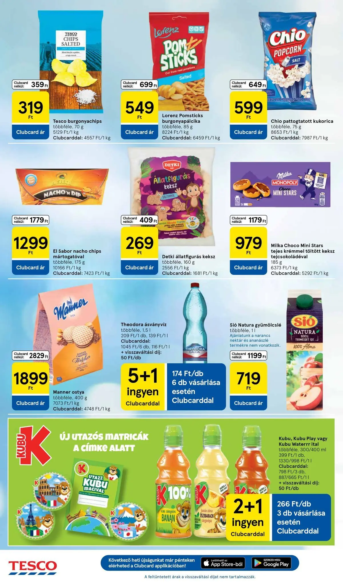 Tesco akciós újság - 2026.04.29.-tól - online | Oldal: 24 | Termékek: Ásványvíz, Narancs, Banán, Keksz