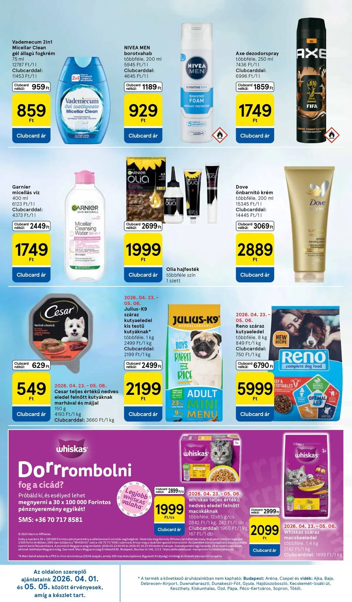 Tesco akciós újság - 2026.04.29.-tól - online | Oldal: 28 | Termékek: Kutyaeledel, Micellás víz, Borotvahab, Fogkrém