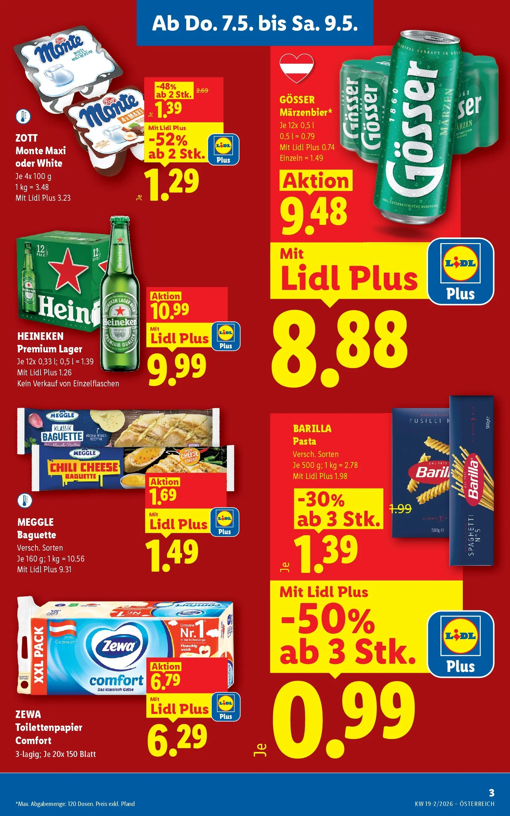 Lidl - Lidl ab 06.05.2026 - Angebote ab donnerstag | Seite: 3 | Produkte: Pasta, Chili, Jääkaappipakastin, Hajdina liszt