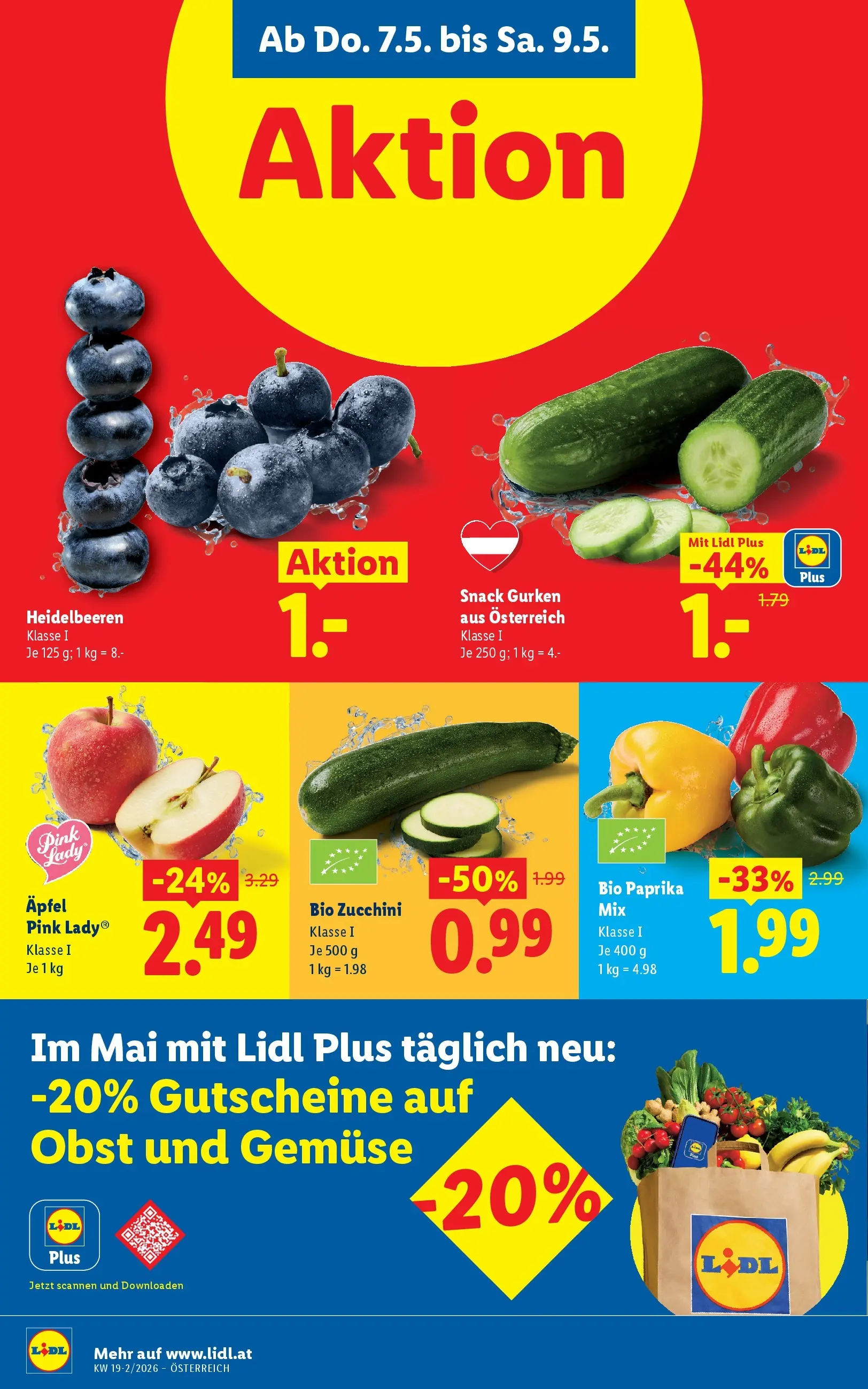 Lidl - Lidl ab 06.05.2026 - Angebote ab donnerstag | Seite: 6 | Produkte: Gurken, Gemüse, Obst, Äpfel