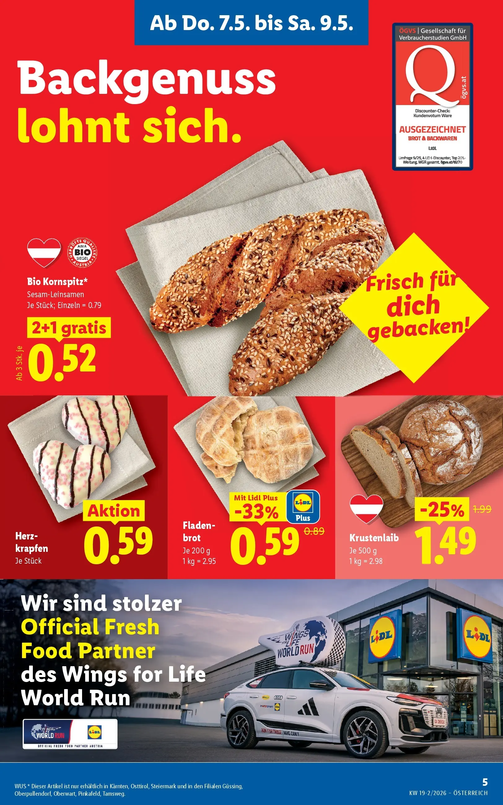 Lidl - Lidl ab 06.05.2026 - Angebote ab donnerstag | Seite: 7 | Produkte: Brot