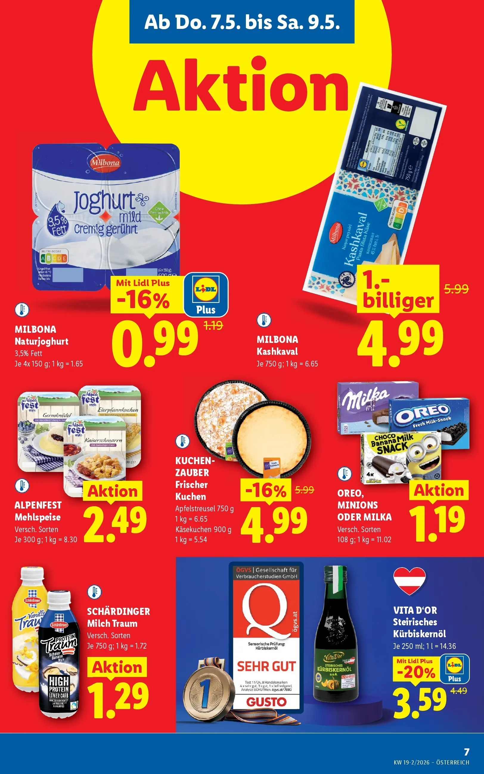Lidl - Lidl ab 06.05.2026 - Angebote ab donnerstag | Seite: 9 | Produkte: Pasta, Milch, Käse