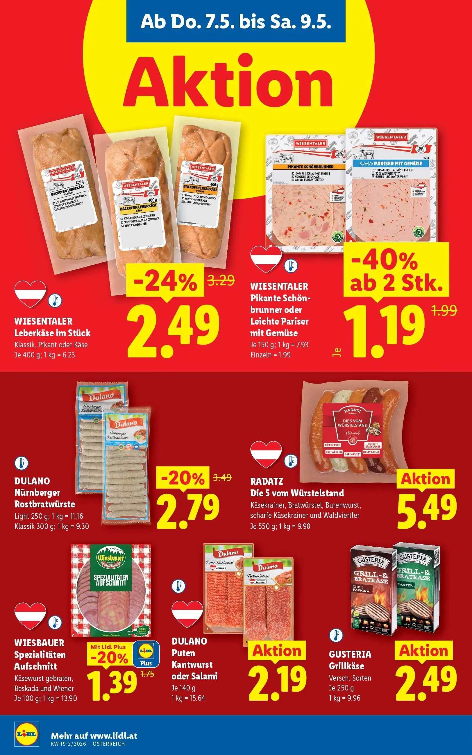 Lidl - Lidl ab 06.05.2026 - Angebote ab donnerstag | Seite: 10 | Produkte: Gemüse, Käse, Salami