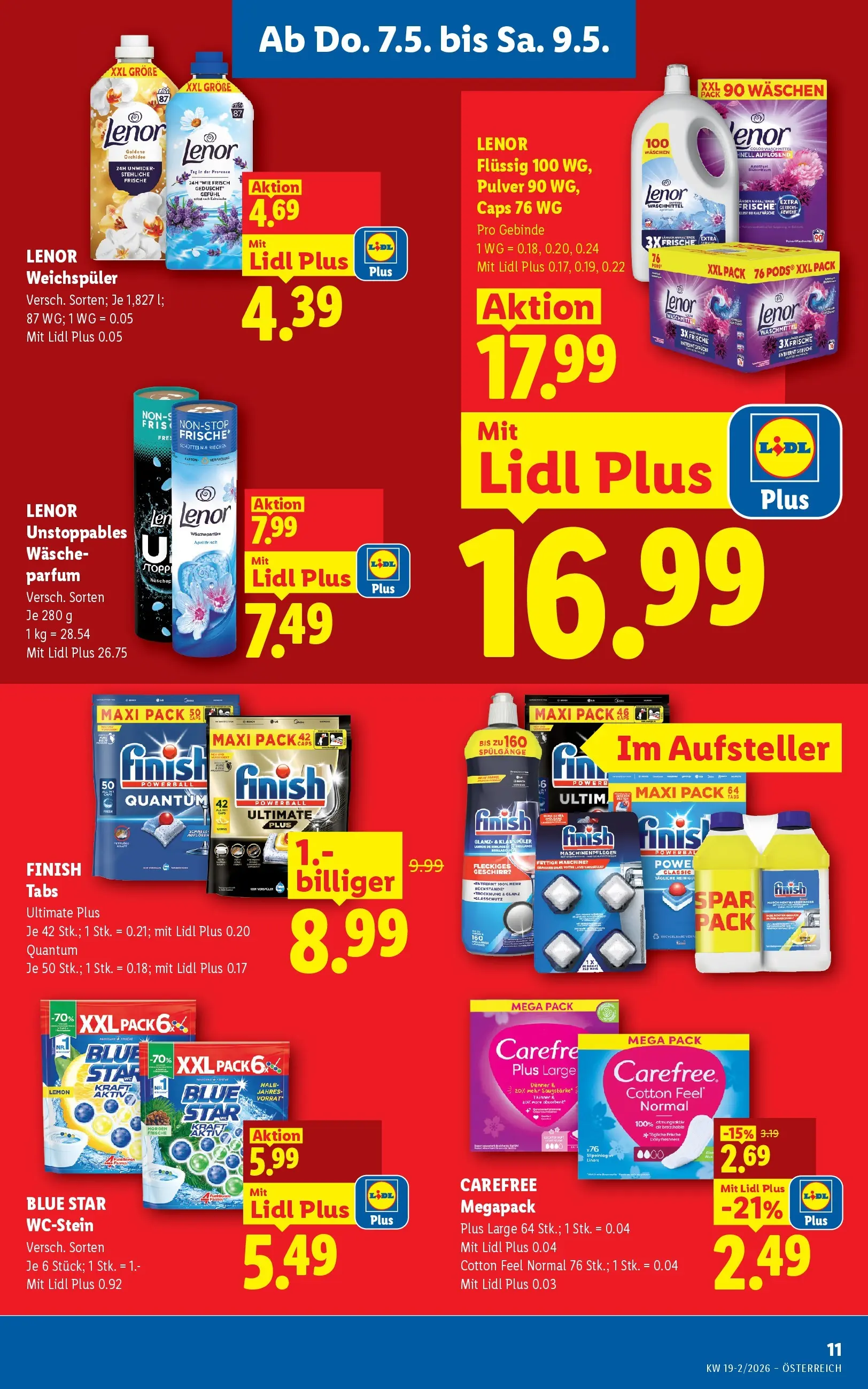 Lidl - Lidl ab 06.05.2026 - Angebote ab donnerstag | Seite: 13 | Produkte: Klarspüler, Parfüm, Weichspüler, Waschmittel