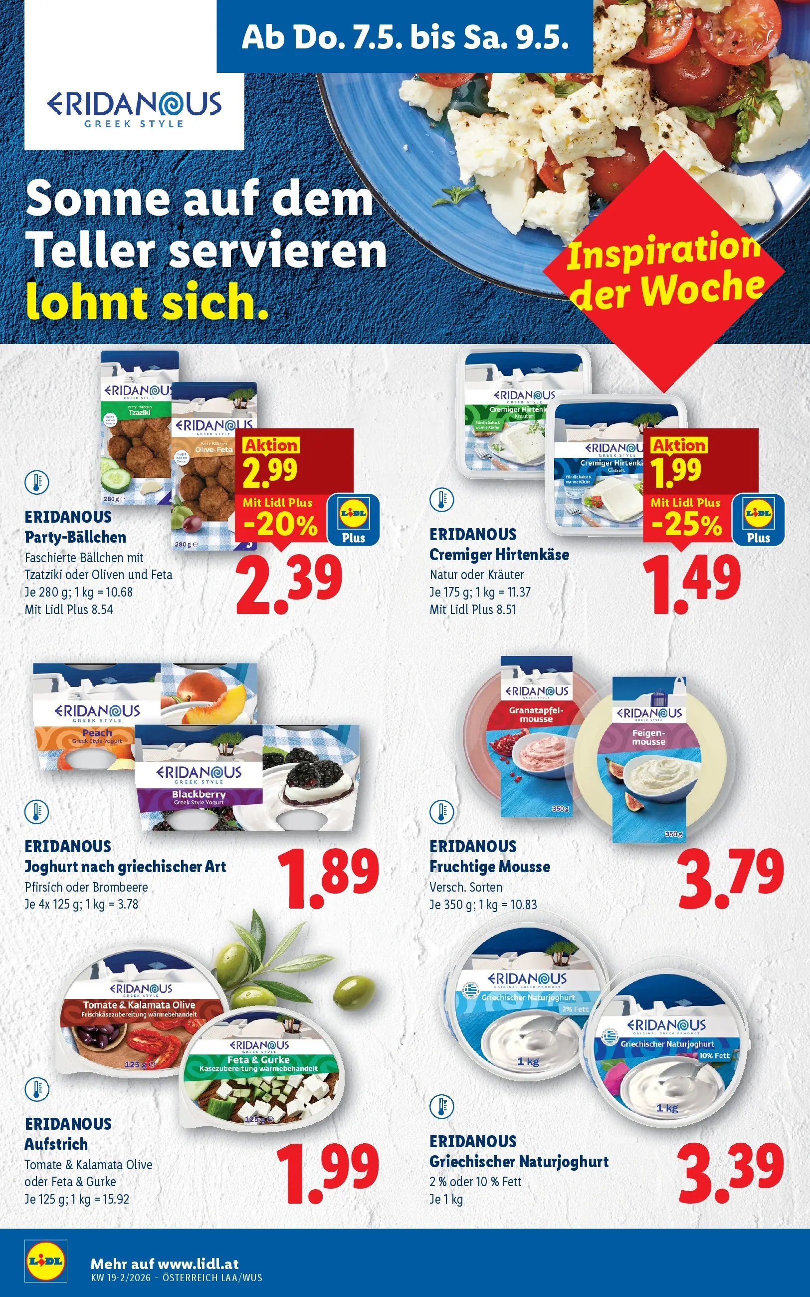 Lidl - Lidl ab 06.05.2026 - Angebote ab donnerstag | Seite: 14 | Produkte: Pfirsich, Szeder, Käse, Joghurt